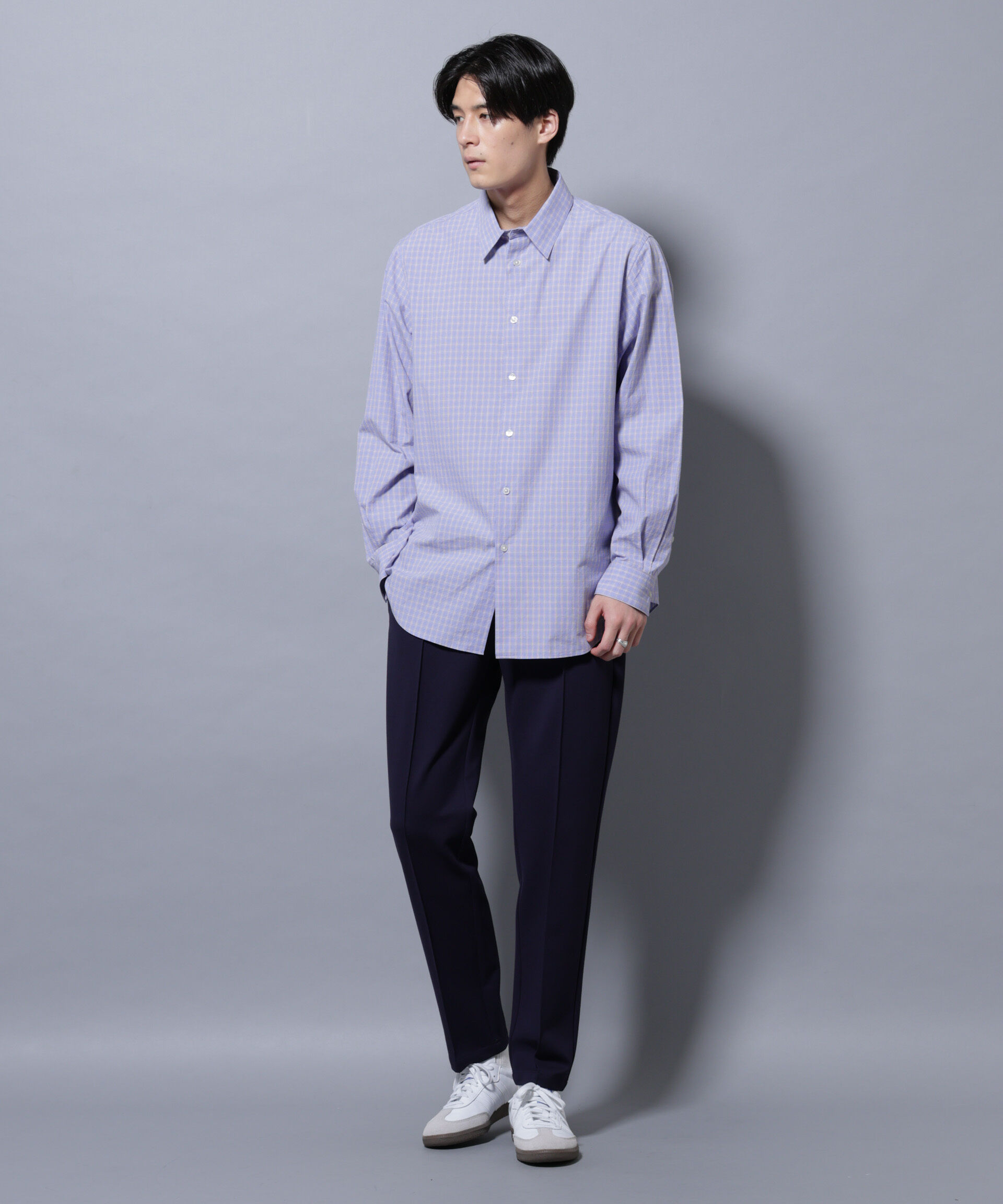 nano･universe「「モダンコンフォートシリーズ」スリムイージースラックス」|チノ|