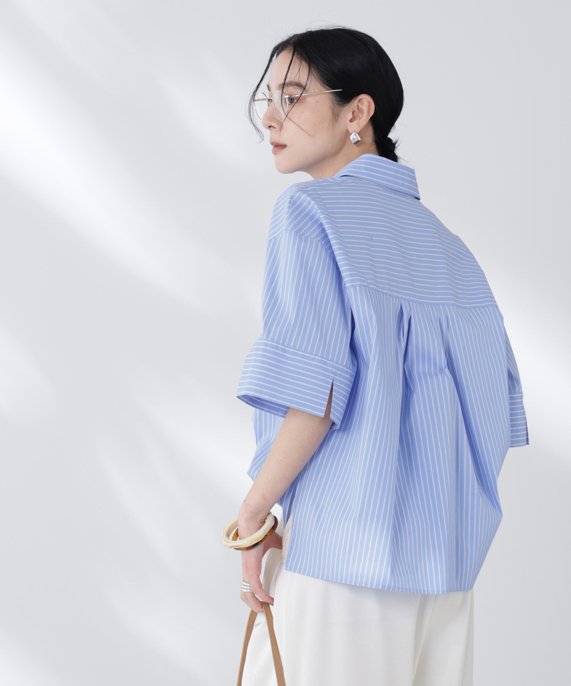 nano･universe「ワイドスリーブスキッパーシャツ」|シャツ・ブラウス|