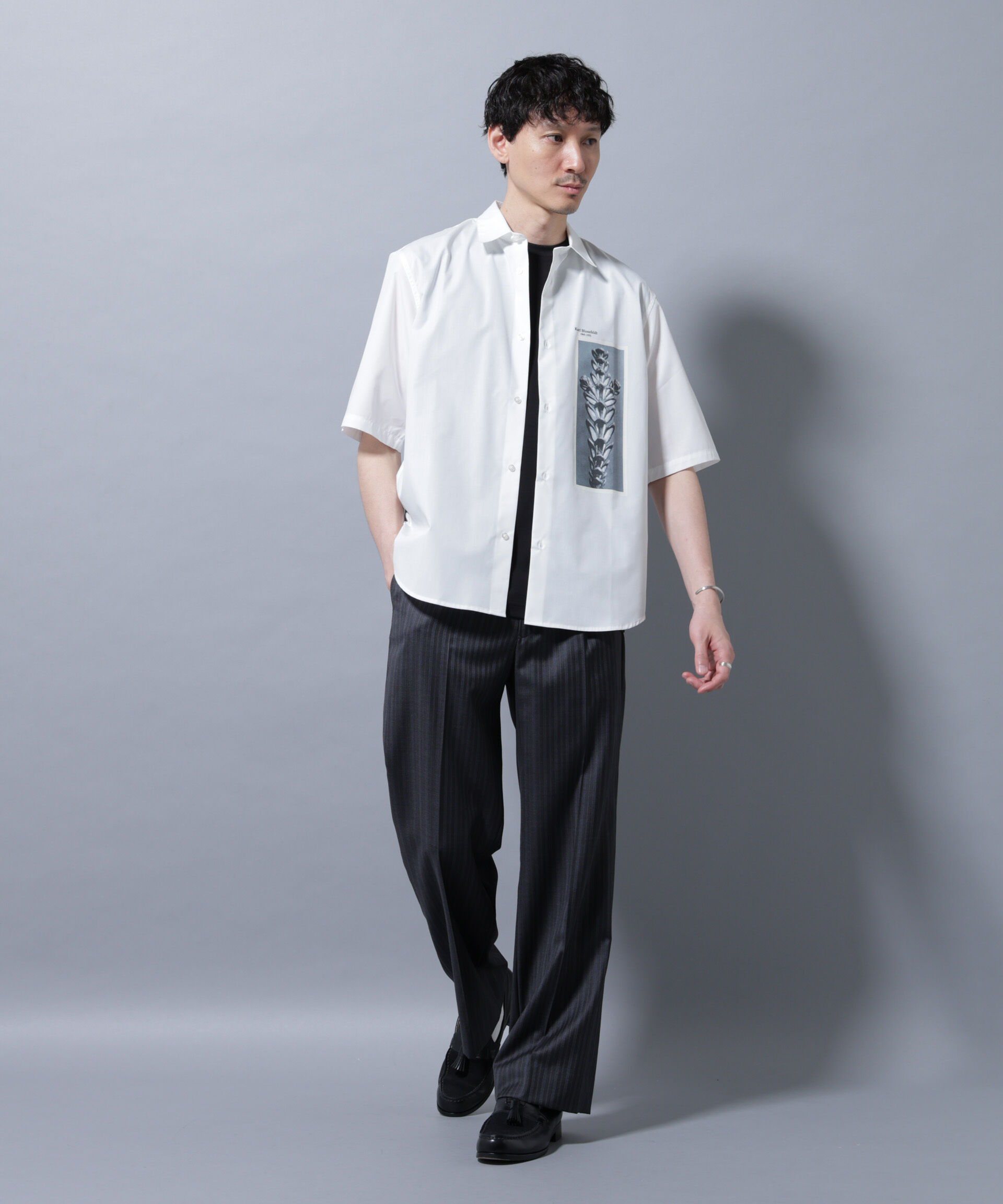 nano･universe「「着るアート」karl blossfeldt 半袖シャツ3」|シャツ・ブラウス|