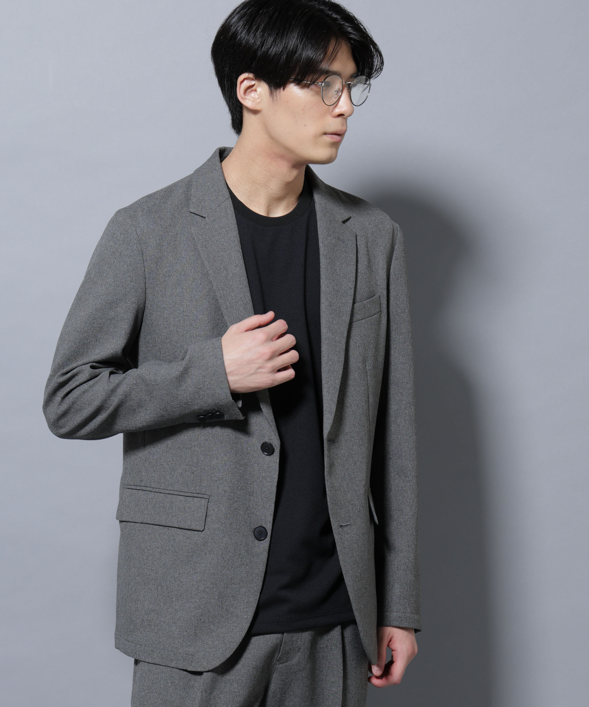 nano･universe「「Damerino」LANATEC(R)メランジオックスストレッチセットアップ」|スーツ|