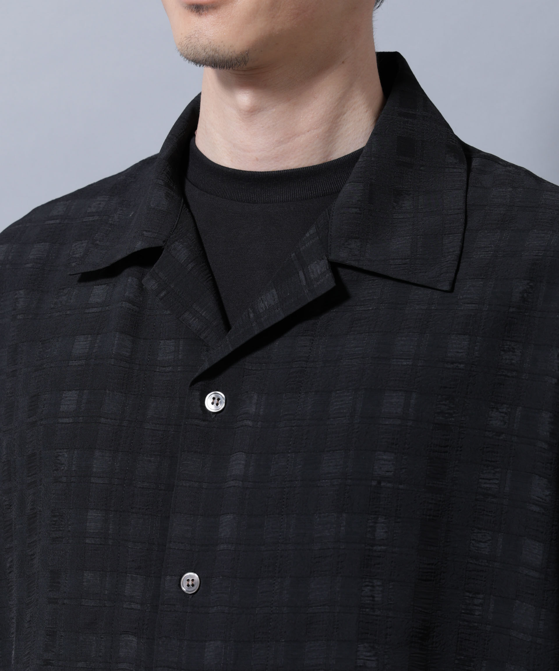 nano･universe「シースルーチェックシャツ 長袖」|シャツ・ブラウス|