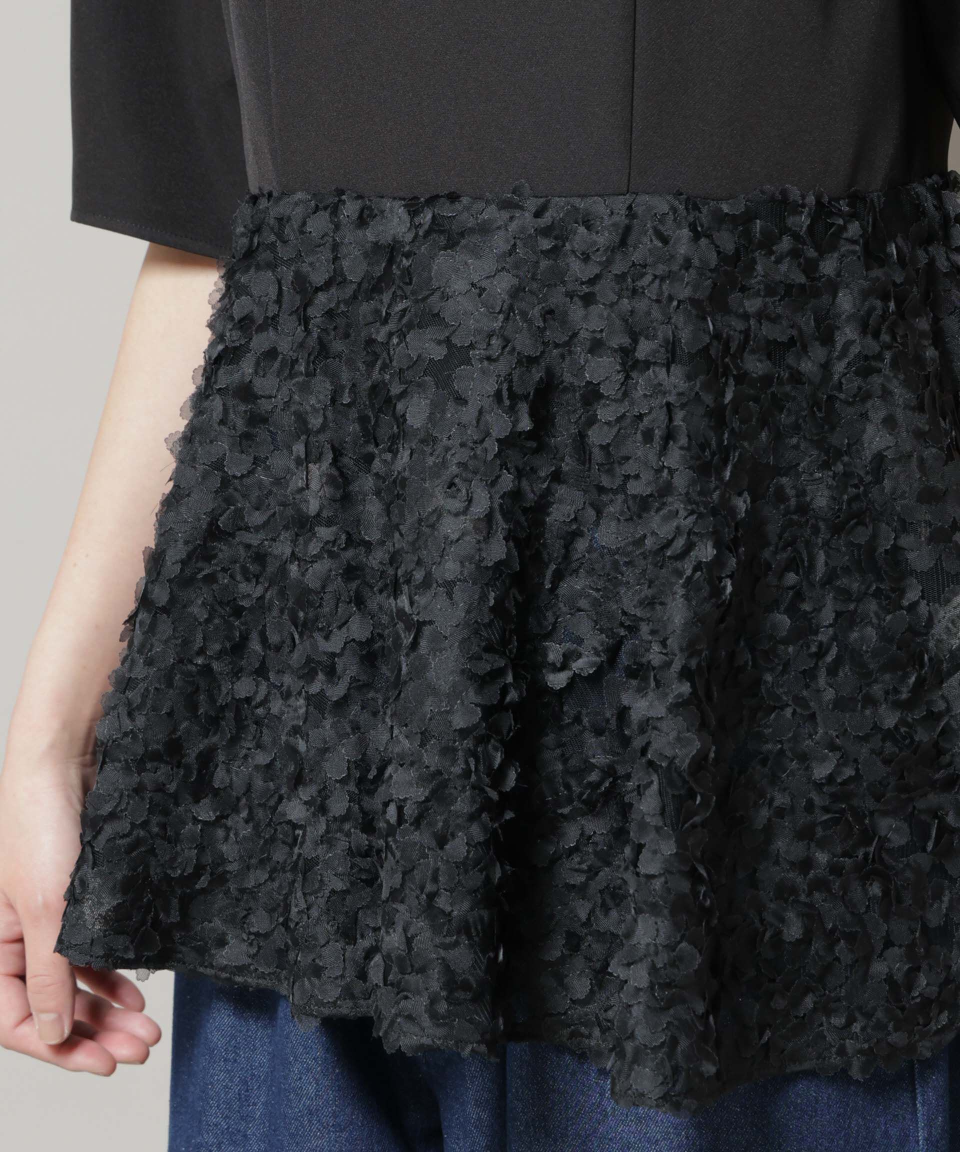 nano･universe「ペタルエンブロイダリーペプラムブラウス」|シャツ・ブラウス|