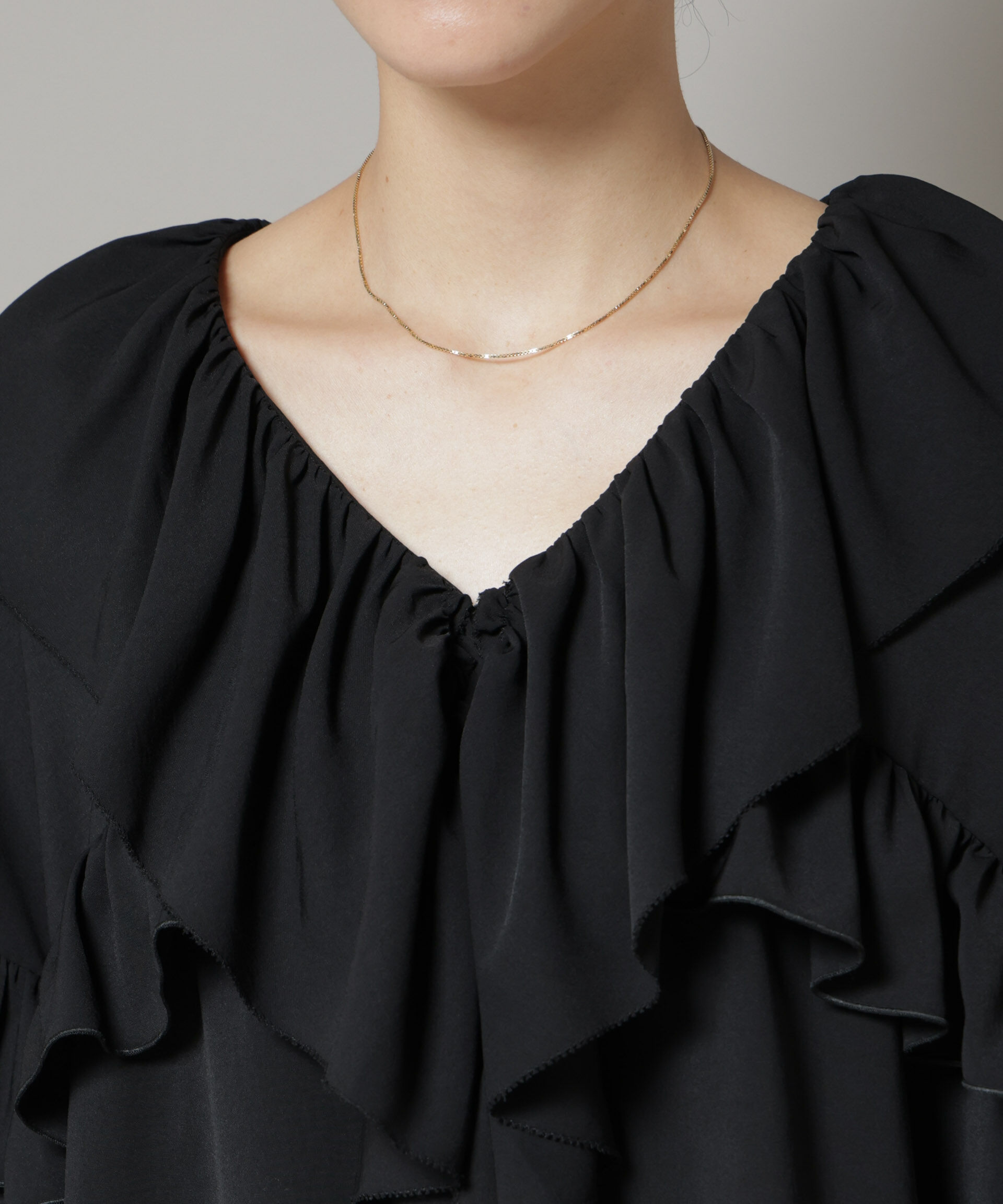 nano･universe「ピコフリルフレアブラウス」|シャツ・ブラウス|