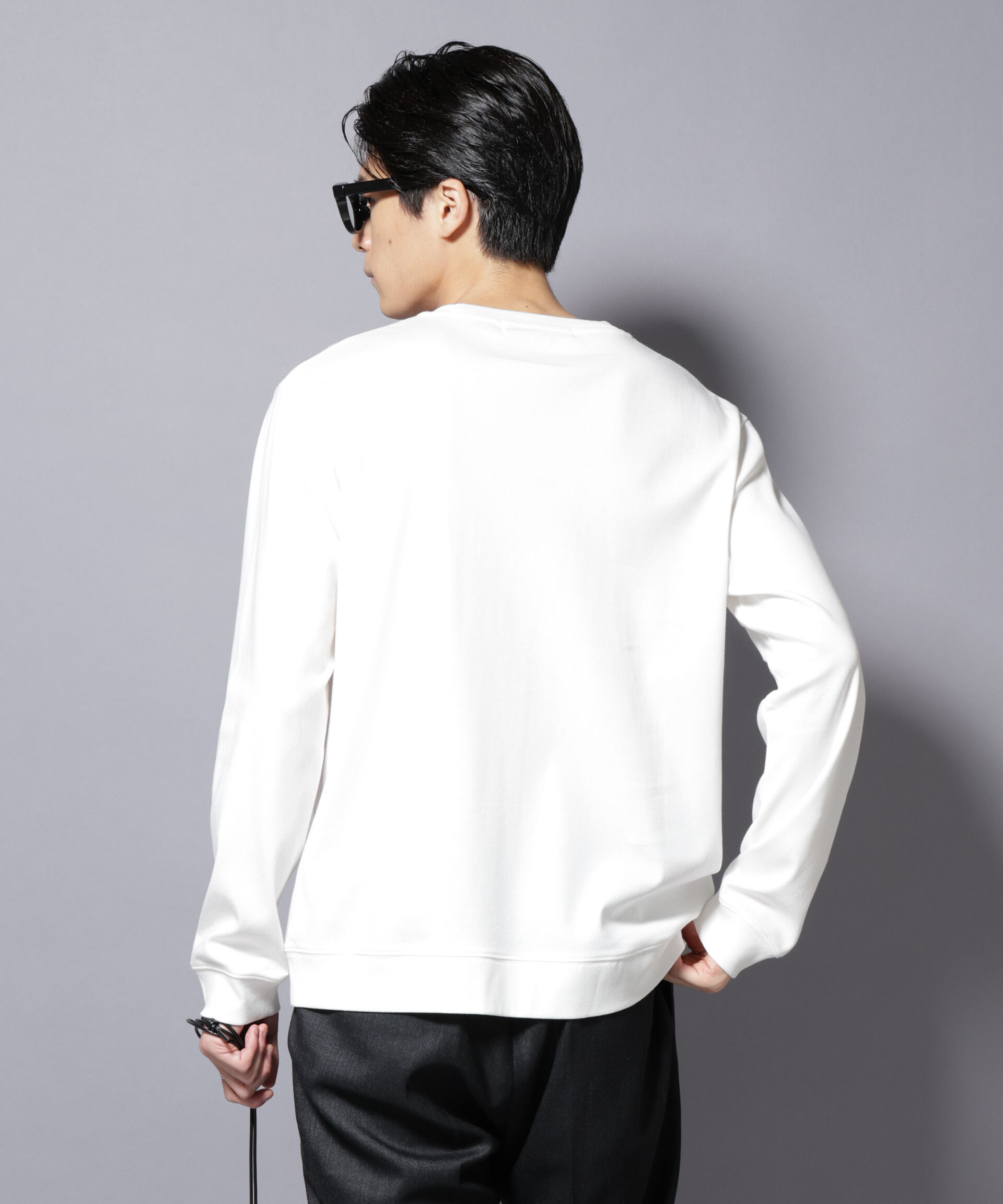 nano･universe「「FORMAL JERSEY」 クルーネックカットソー長袖」|Tシャツ・カットソー|