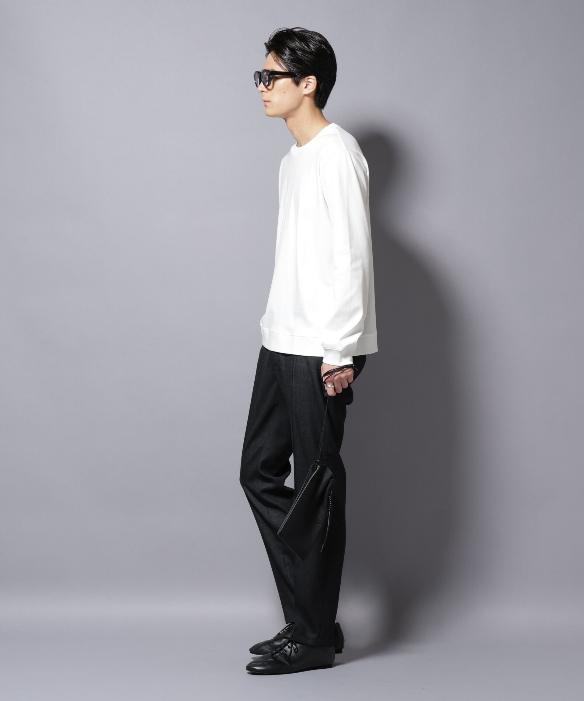 nano･universe「「FORMAL JERSEY」 クルーネックカットソー長袖」|Tシャツ・カットソー|