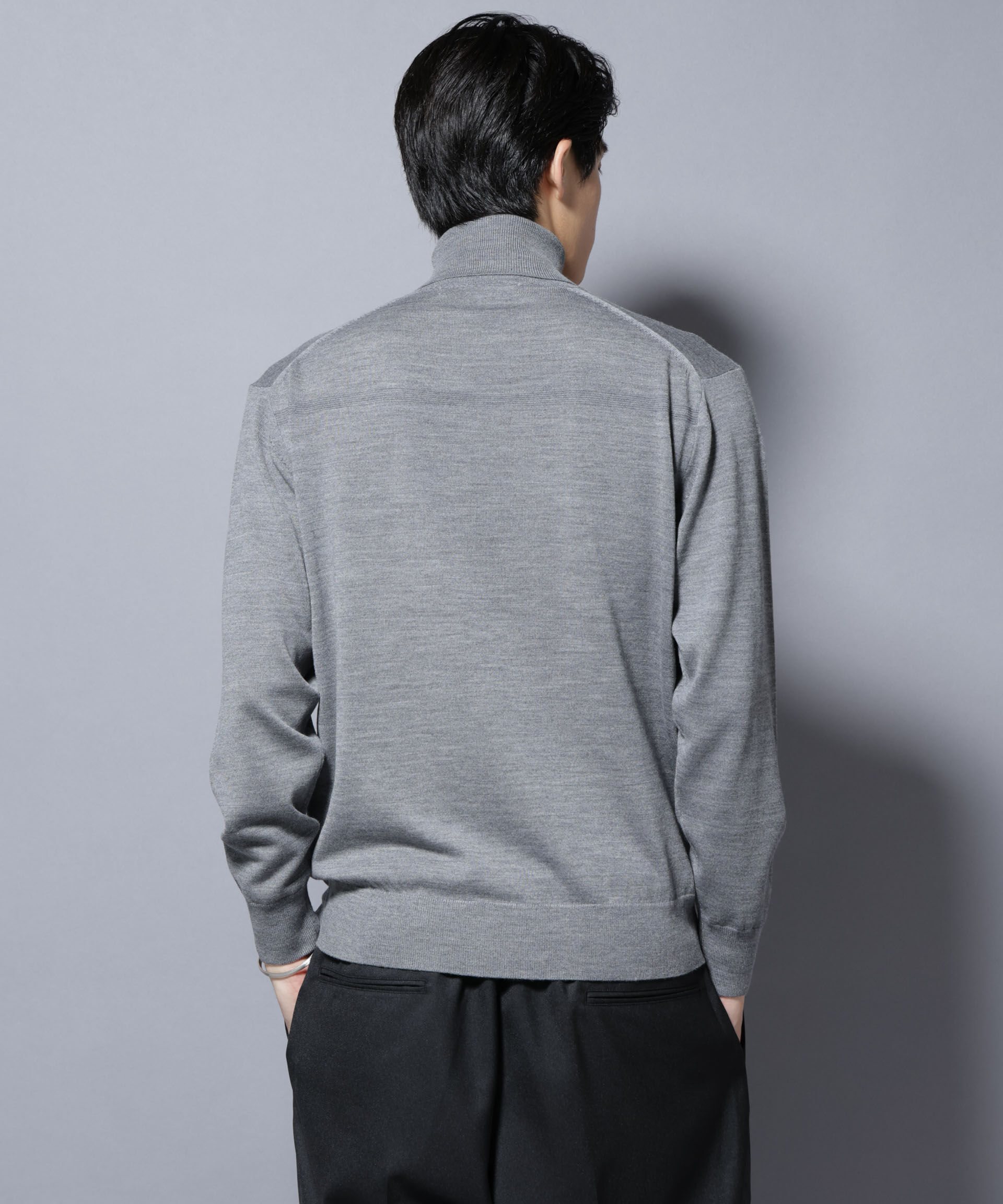 nano･universe「「毛玉レスニット」ファインゲージタートルネック」|ニット・セーター|