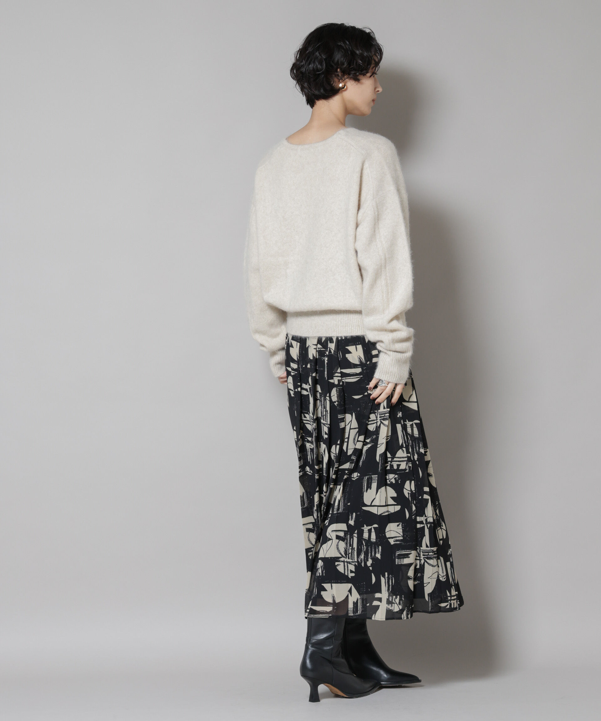 nano･universe「ウォッシャブルフォックスVネックニットプルオーバー」|ニット・セーター|