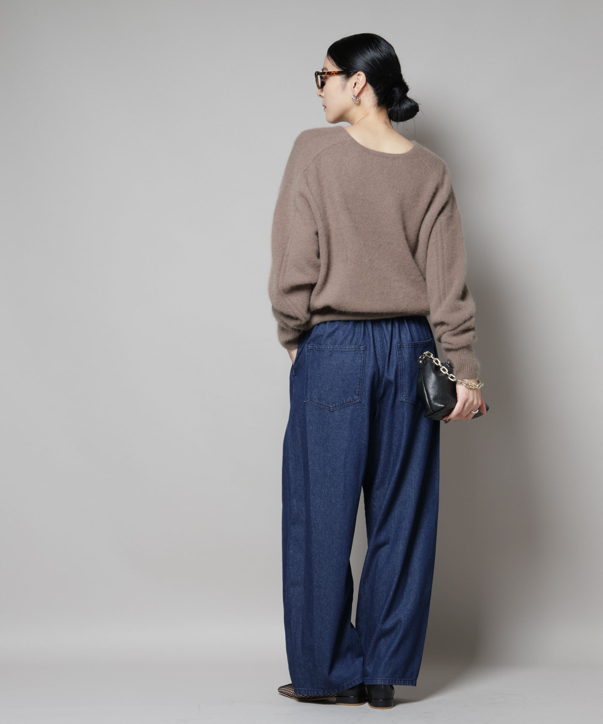 nano･universe「ウォッシャブルフォックスVネックニットプルオーバー」|ニット・セーター|