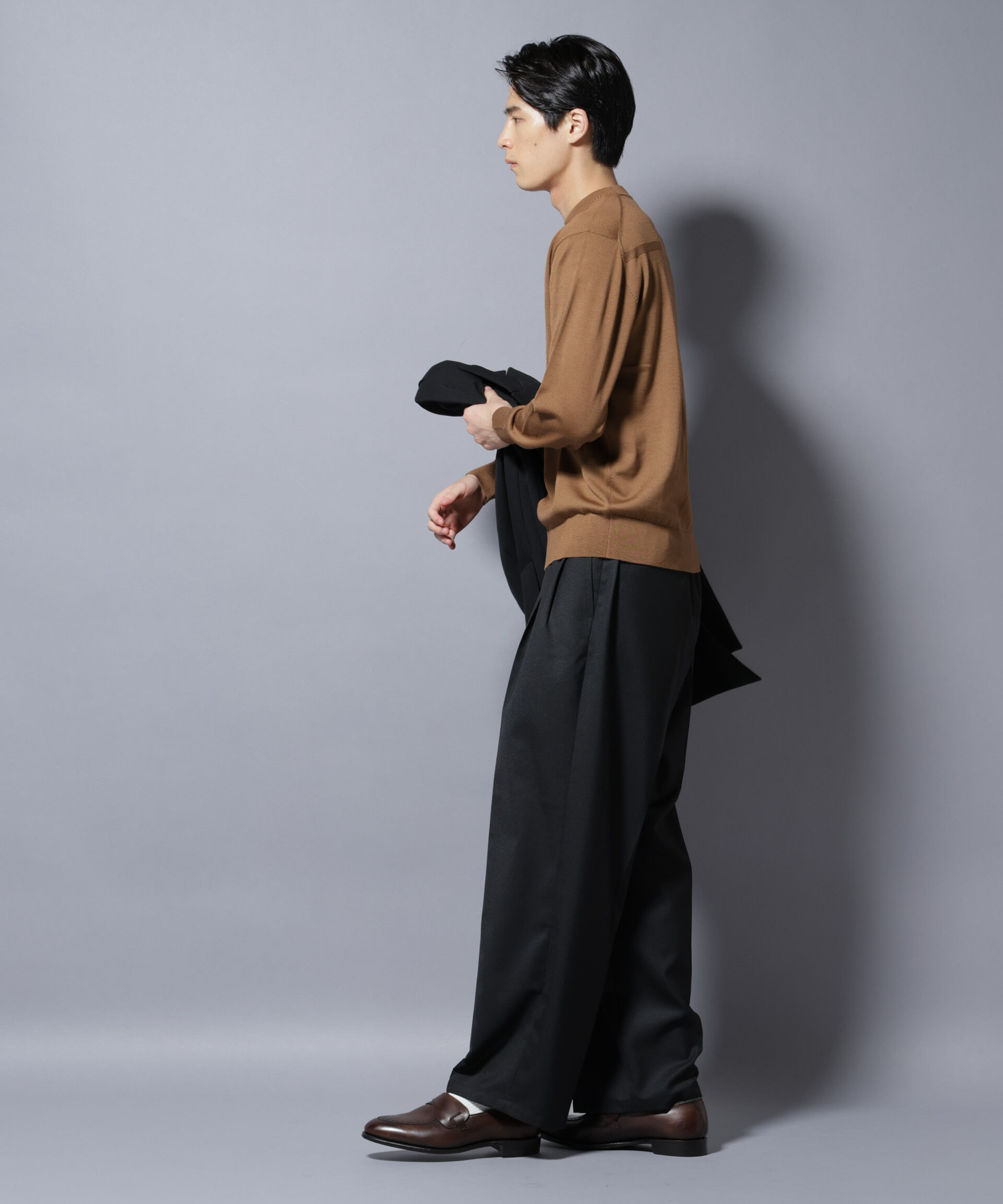 nano･universe「「大人のワイドパンツ」ドライギャバワイドイージースラックス」|チノ|