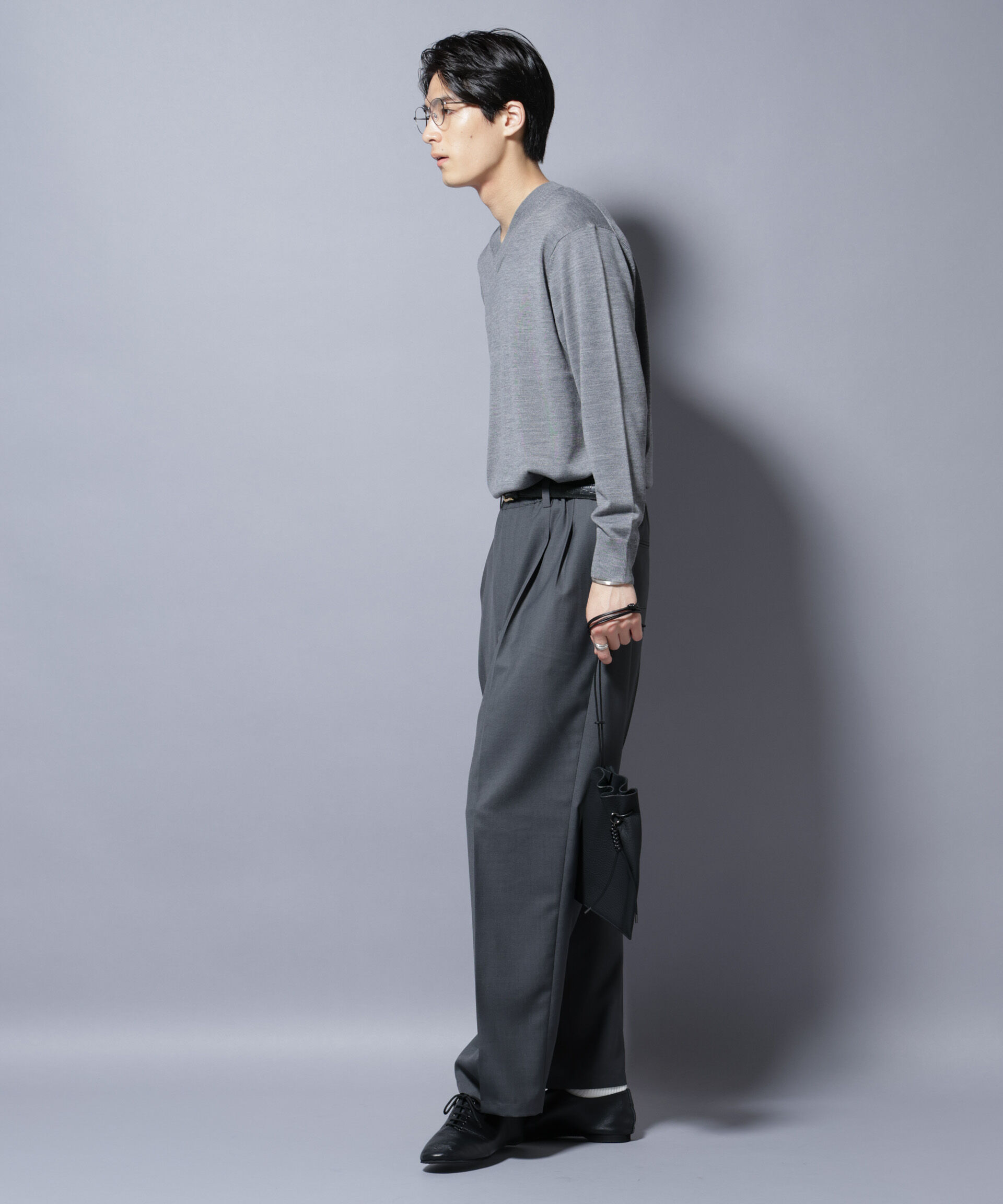 nano･universe「「大人のワイドパンツ」ドライギャバワイドイージースラックス」|チノ|