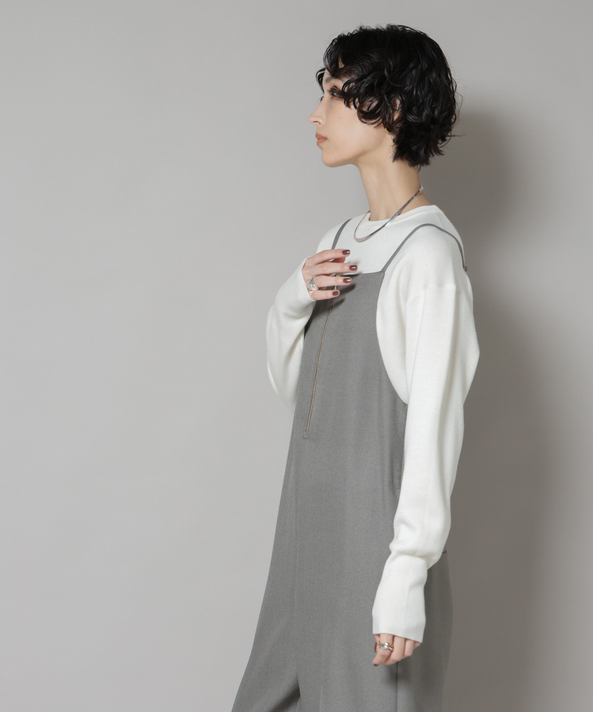 nano･universe「毛玉レスニットスムースクルーネックプルオーバー」|ニット・セーター|