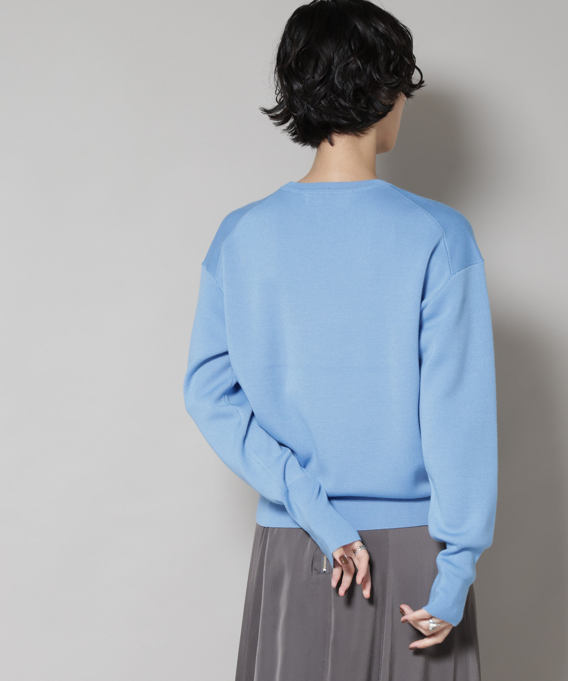 nano･universe「毛玉レスニットスムースクルーネックプルオーバー」|ニット・セーター|