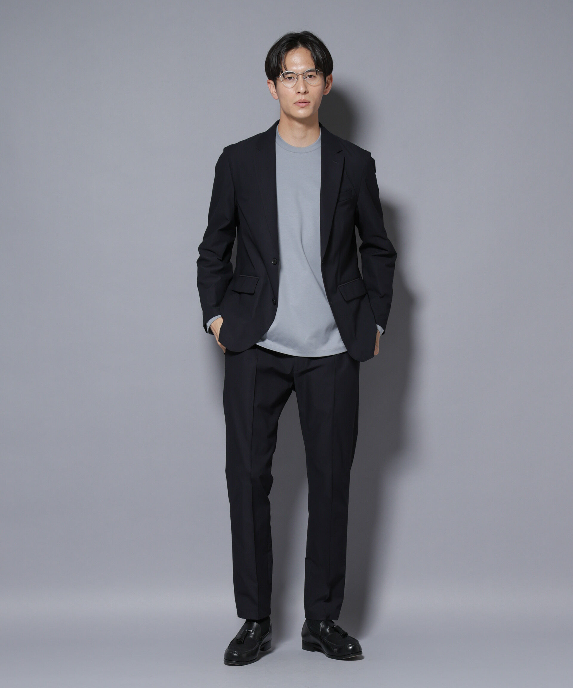 nano･universe「「N TROUSERS BASIC」TEXBRID(R) ツイルパンツ/ストレッチ・撥水(セットアップ可)」|スーツ|