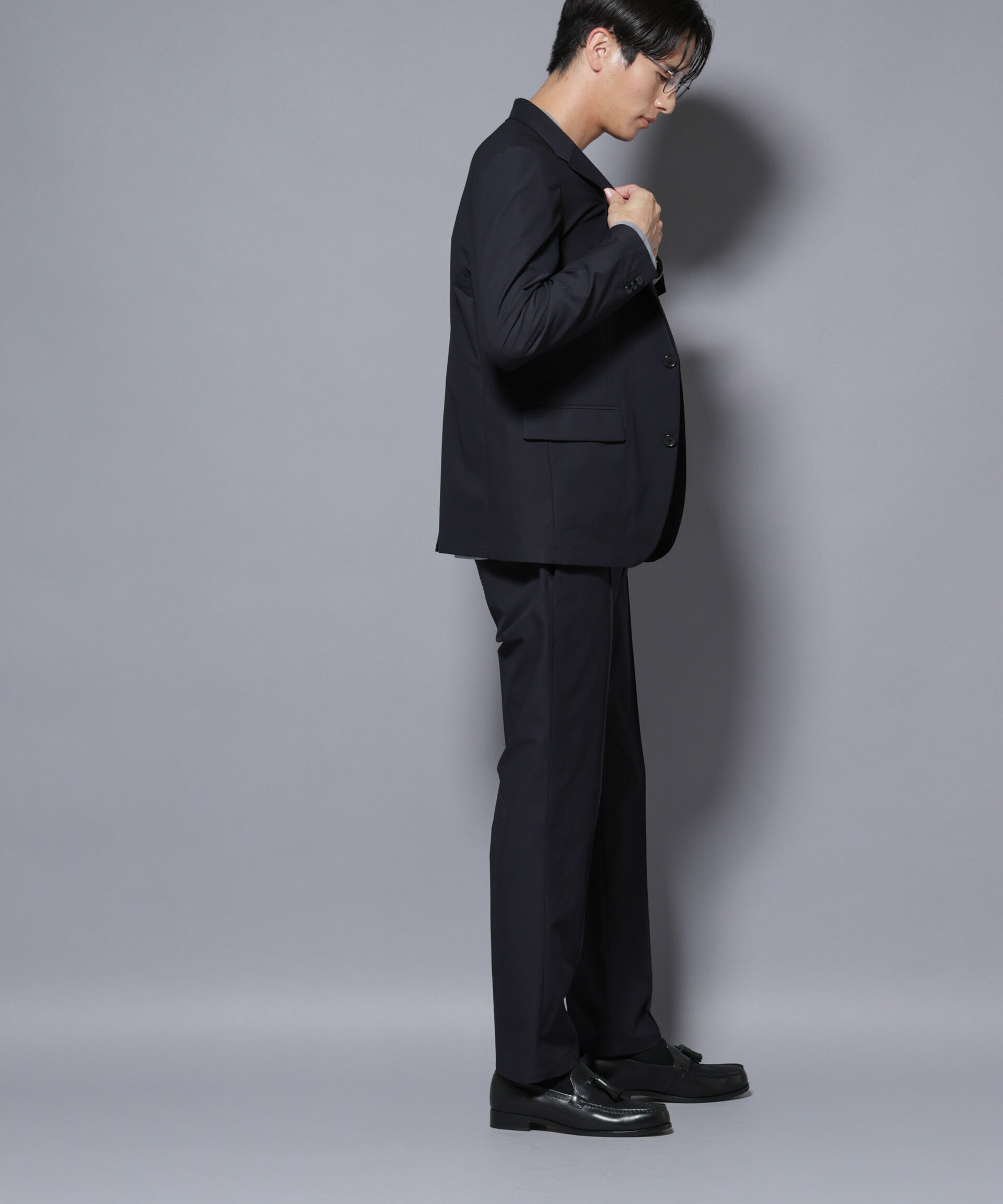 nano･universe「「N TROUSERS BASIC」TEXBRID(R) ツイルパンツ/ストレッチ・撥水(セットアップ可)」|スーツ|