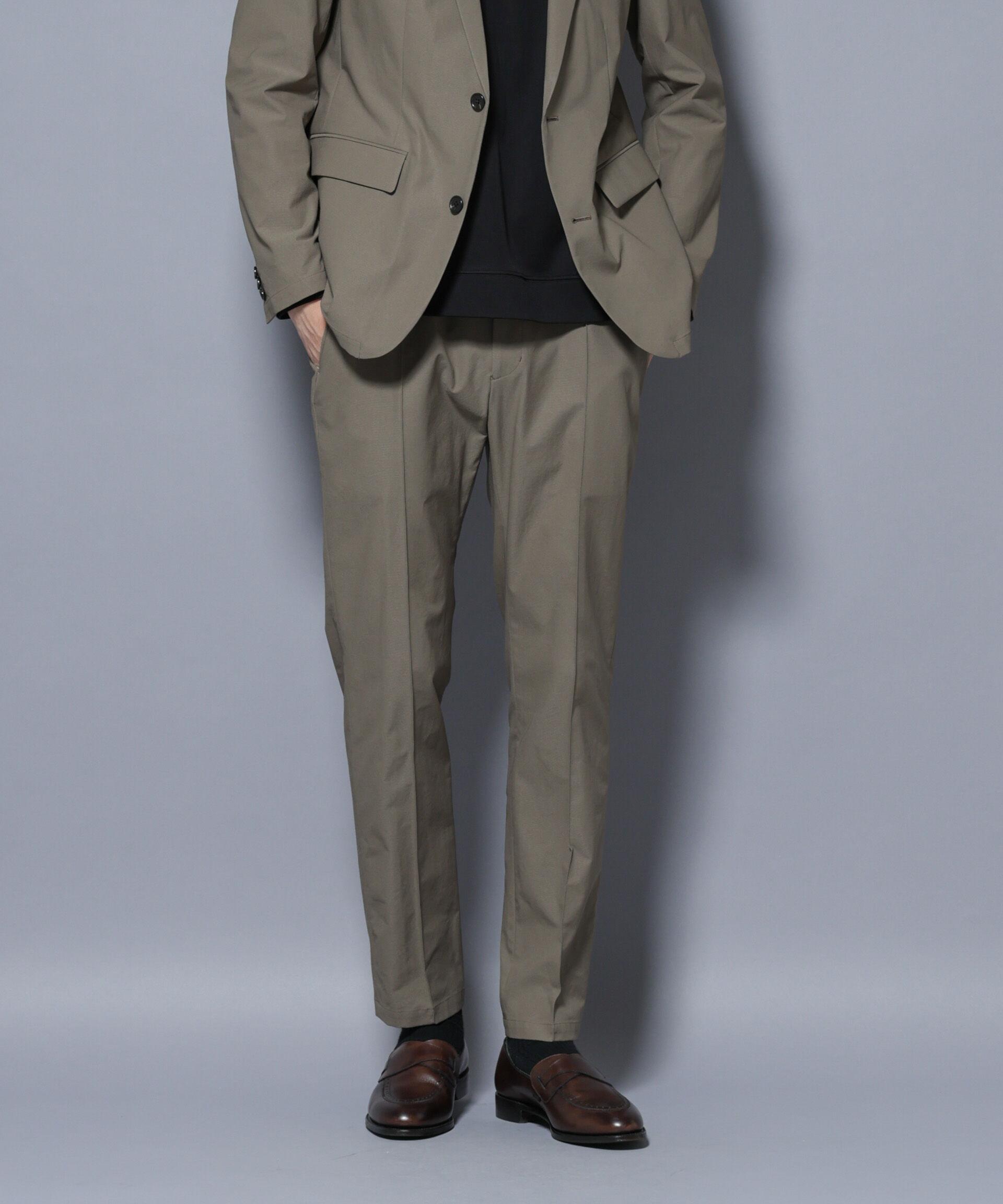 nano･universe「「N TROUSERS BASIC」TEXBRID(R) ツイルパンツ/ストレッチ・撥水(セットアップ可)」|スーツ|