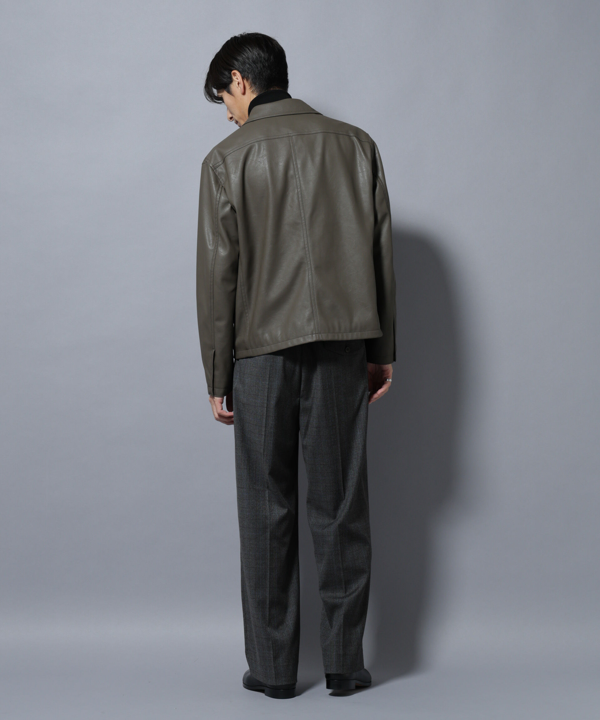 nano･universe「DELEGANTEエアリーサキソニー/CHK/ST ストレートFITパンツ(セットアップ可)」|チノ|