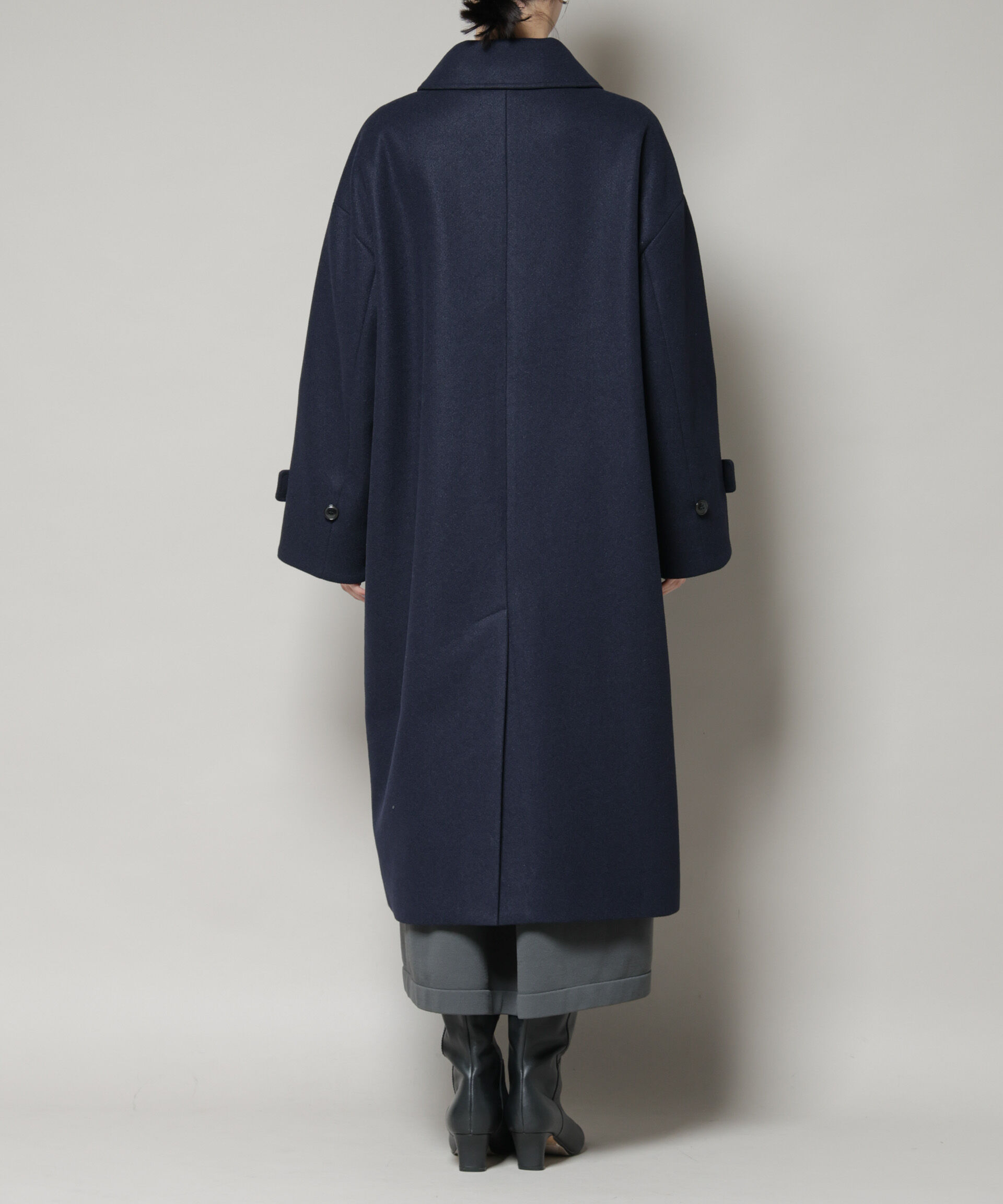 nano･universe「メルトンジャージーステンカラーコート」|その他|