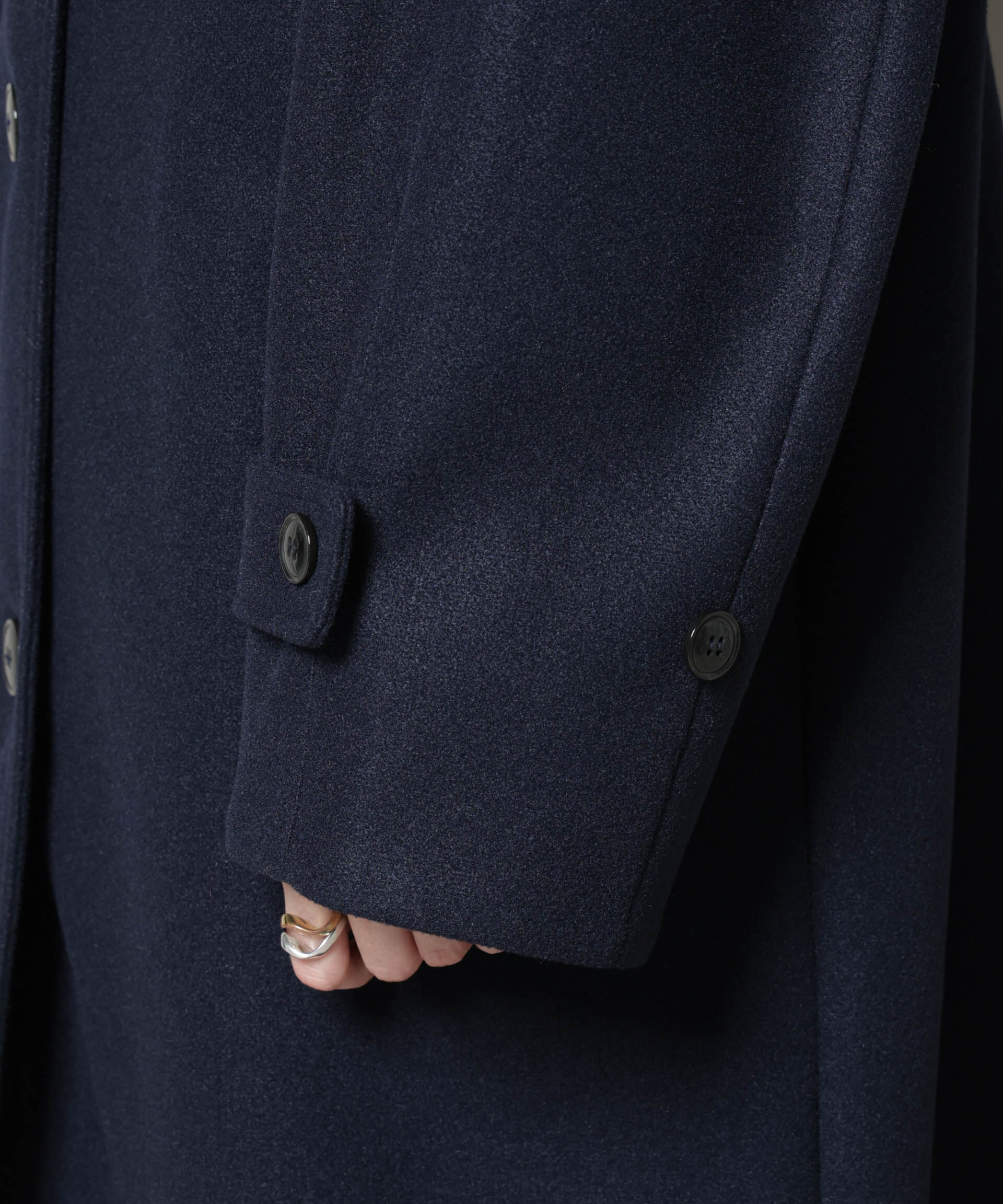 nano･universe「メルトンジャージーステンカラーコート」|その他|