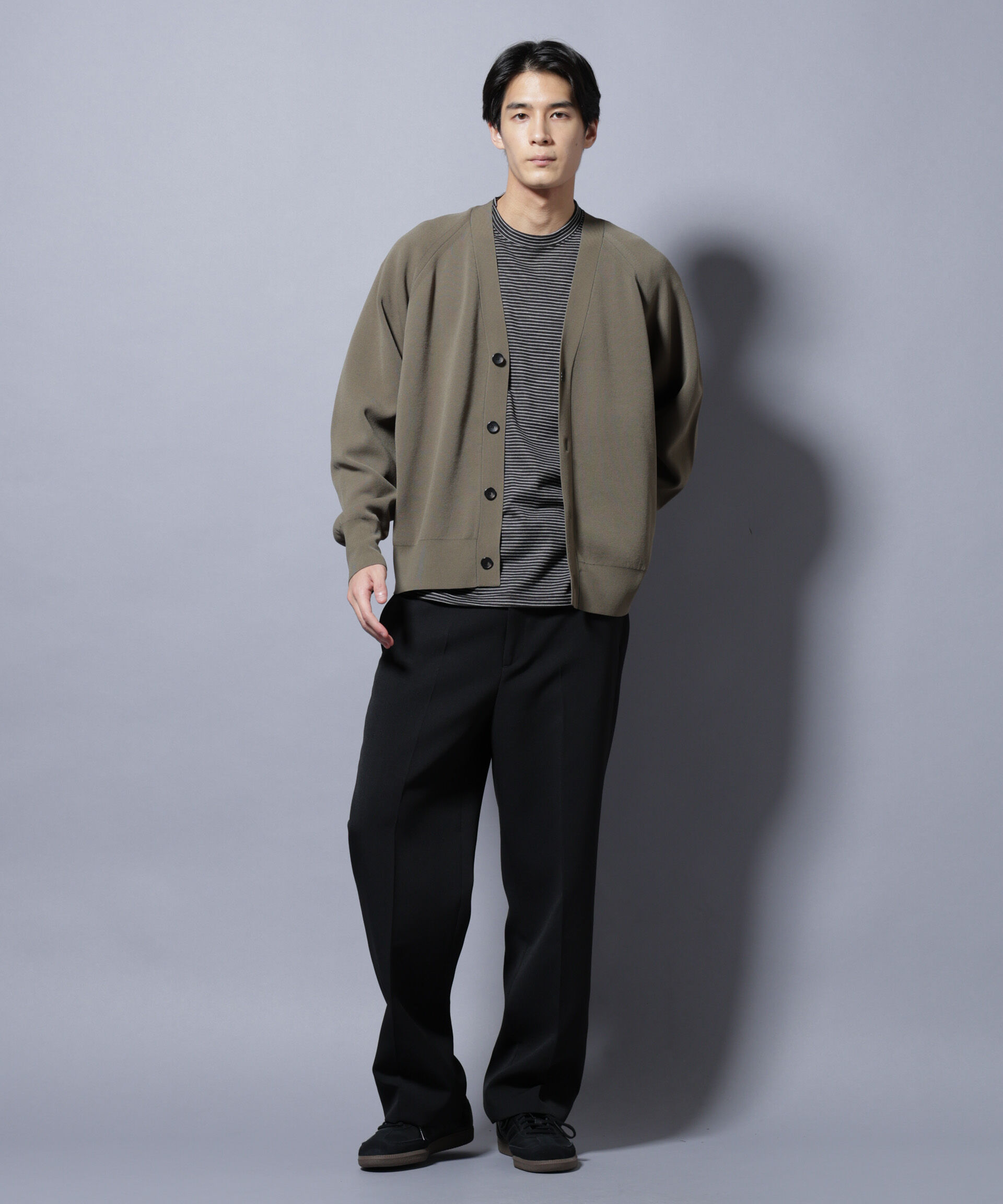 nano･universe「ELITE 7 FUNCTION W-FACE カーディガン」|ニット・セーター|