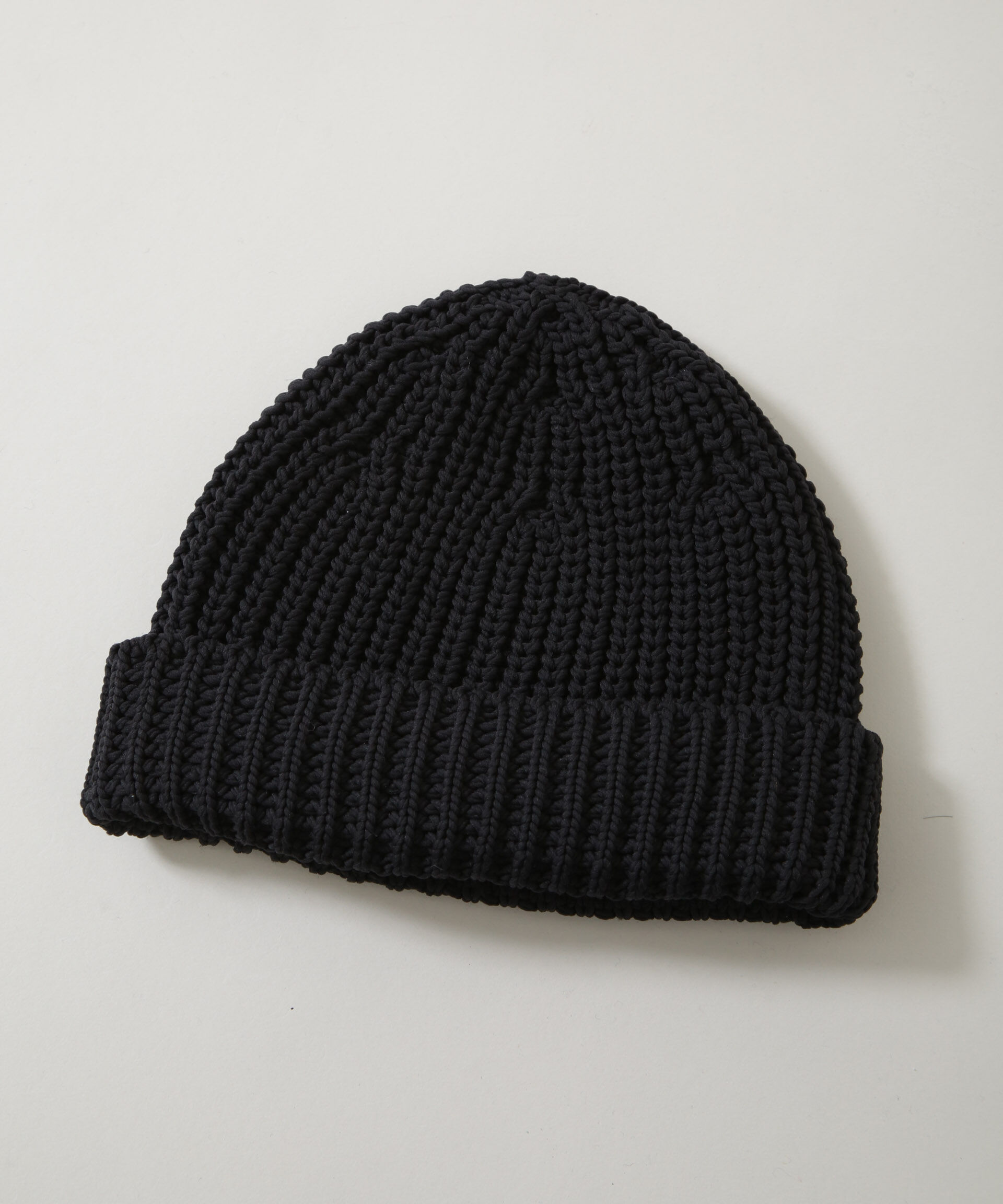 nano･universe「｢NJ/CLUB｣ 5Gホールガーメント畔編みニットキャップ」|キャップ・キャスケット|