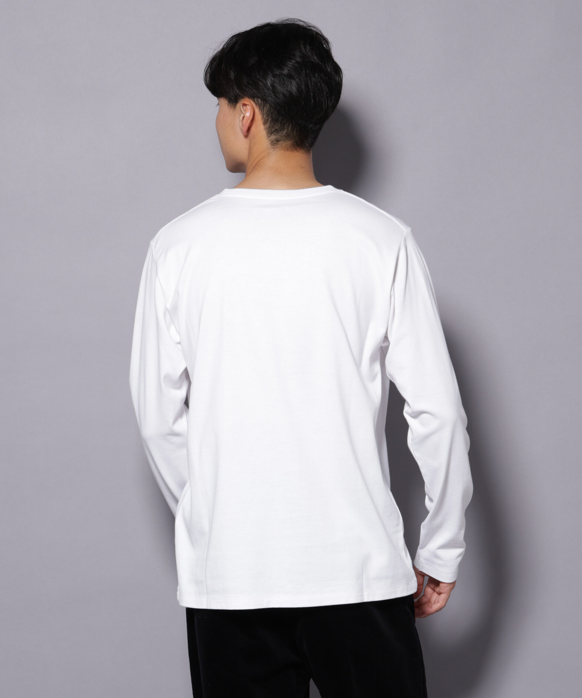 nano･universe「Anti Soaked(R)汗染み防止 クルーネックTシャツ 長袖」|Tシャツ・カットソー|