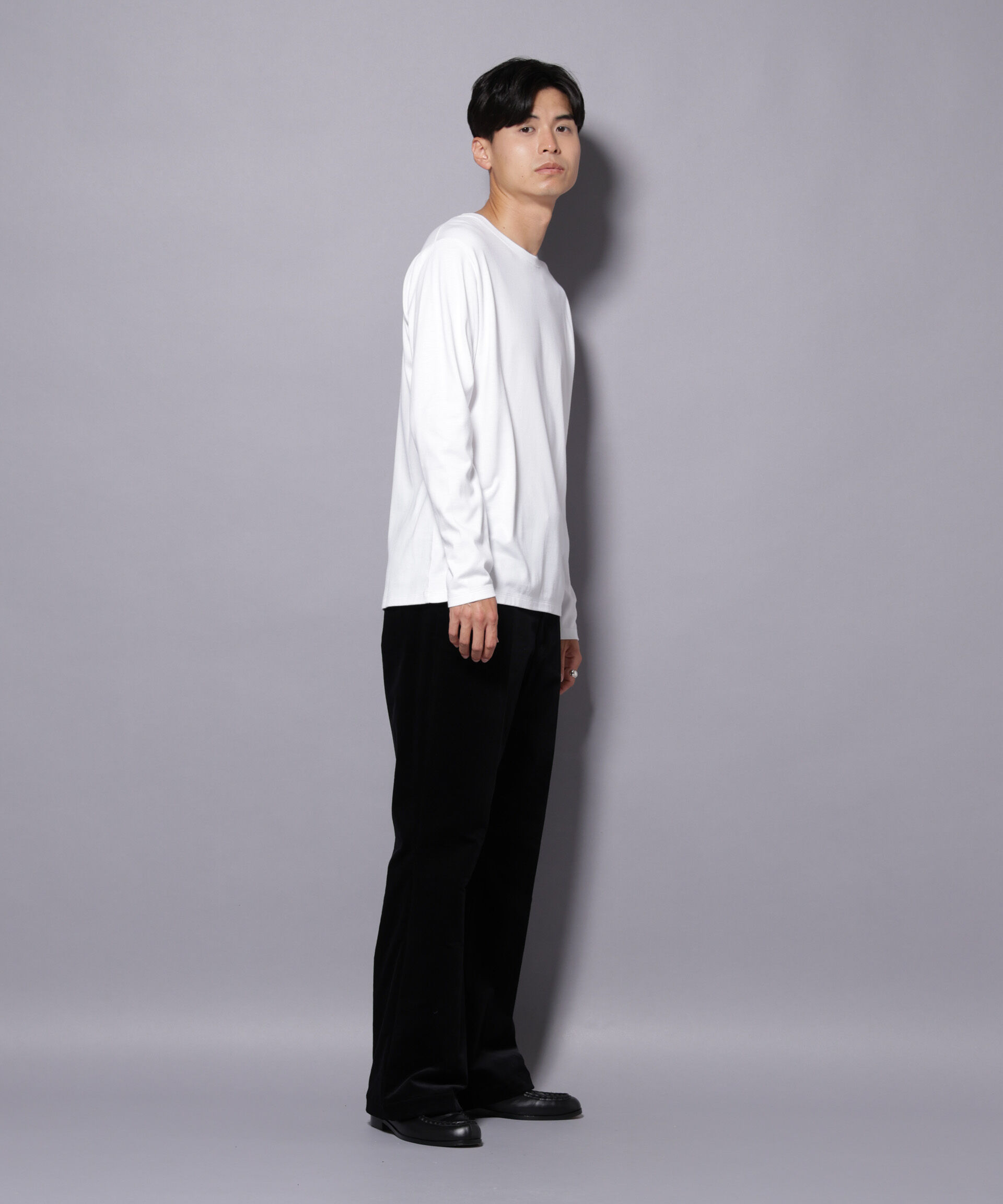 nano･universe「Anti Soaked(R)汗染み防止 クルーネックTシャツ 長袖」|Tシャツ・カットソー|