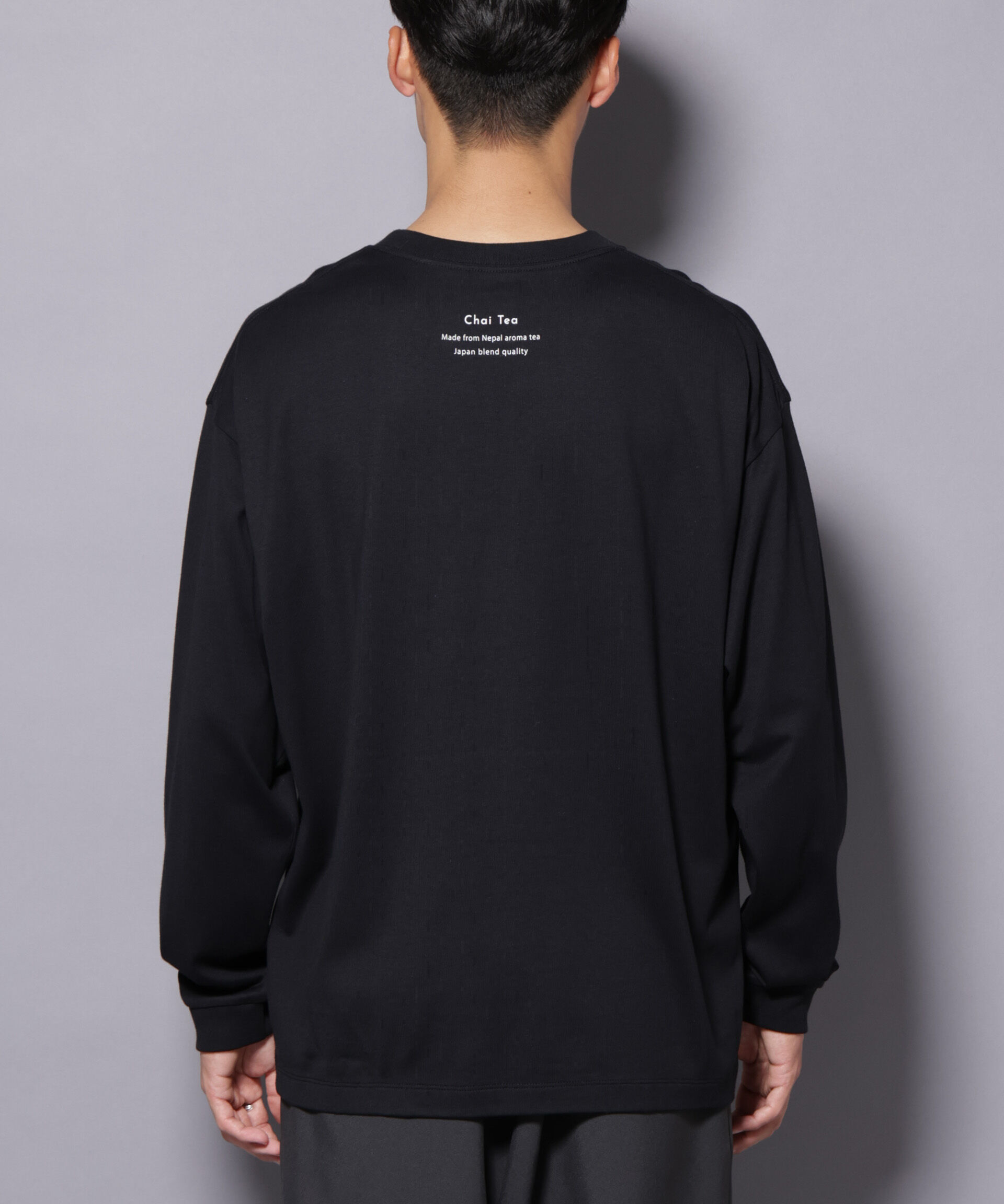 nano･universe「Anti Soaked(R)&times;SUNCHAI ロゴ刺繍 汗染み防止 Tシャツ長袖」|Tシャツ・カットソー|