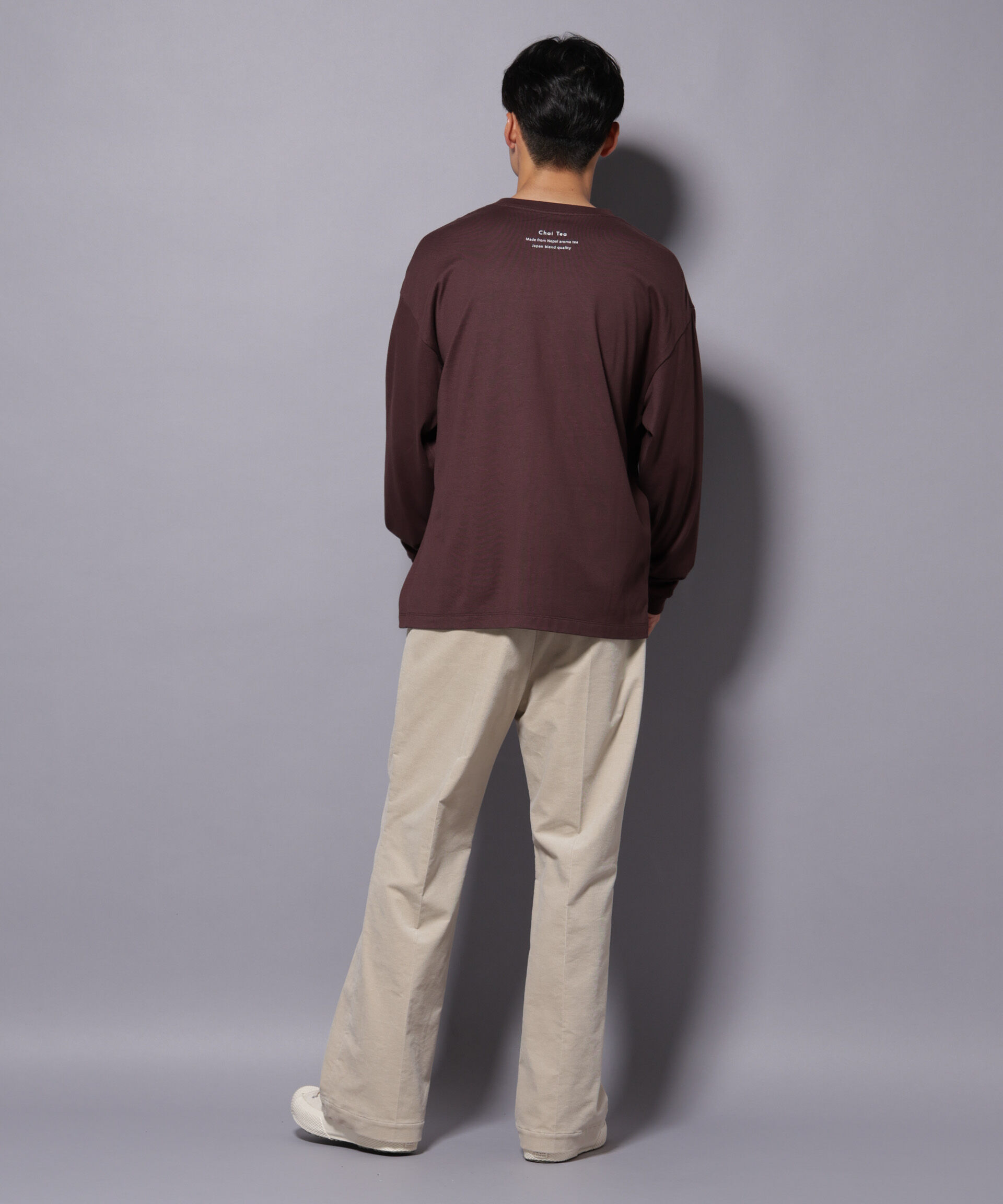 nano･universe「Anti Soaked(R)&times;SUNCHAI ロゴ刺繍 汗染み防止 Tシャツ長袖」|Tシャツ・カットソー|