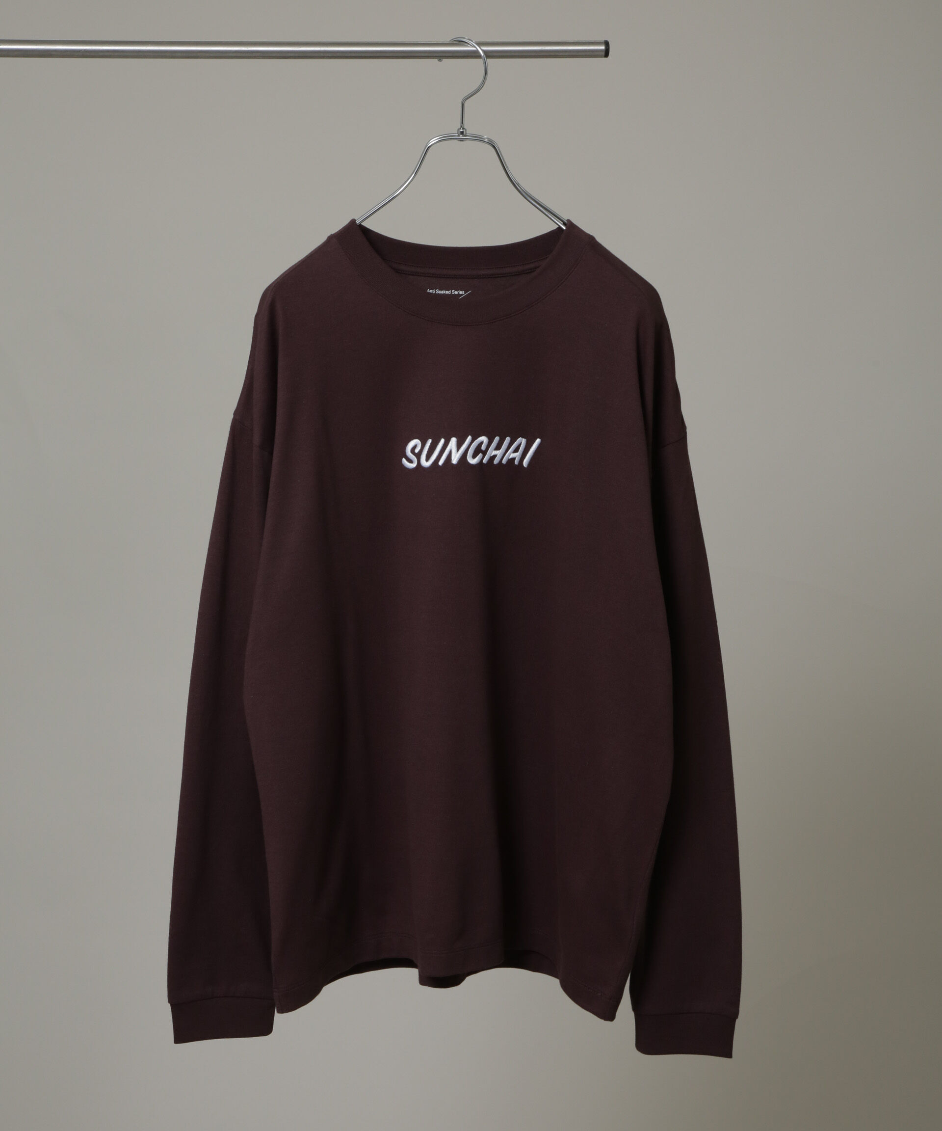 nano･universe「Anti Soaked(R)&times;SUNCHAI ロゴ刺繍 汗染み防止 Tシャツ長袖」|Tシャツ・カットソー|