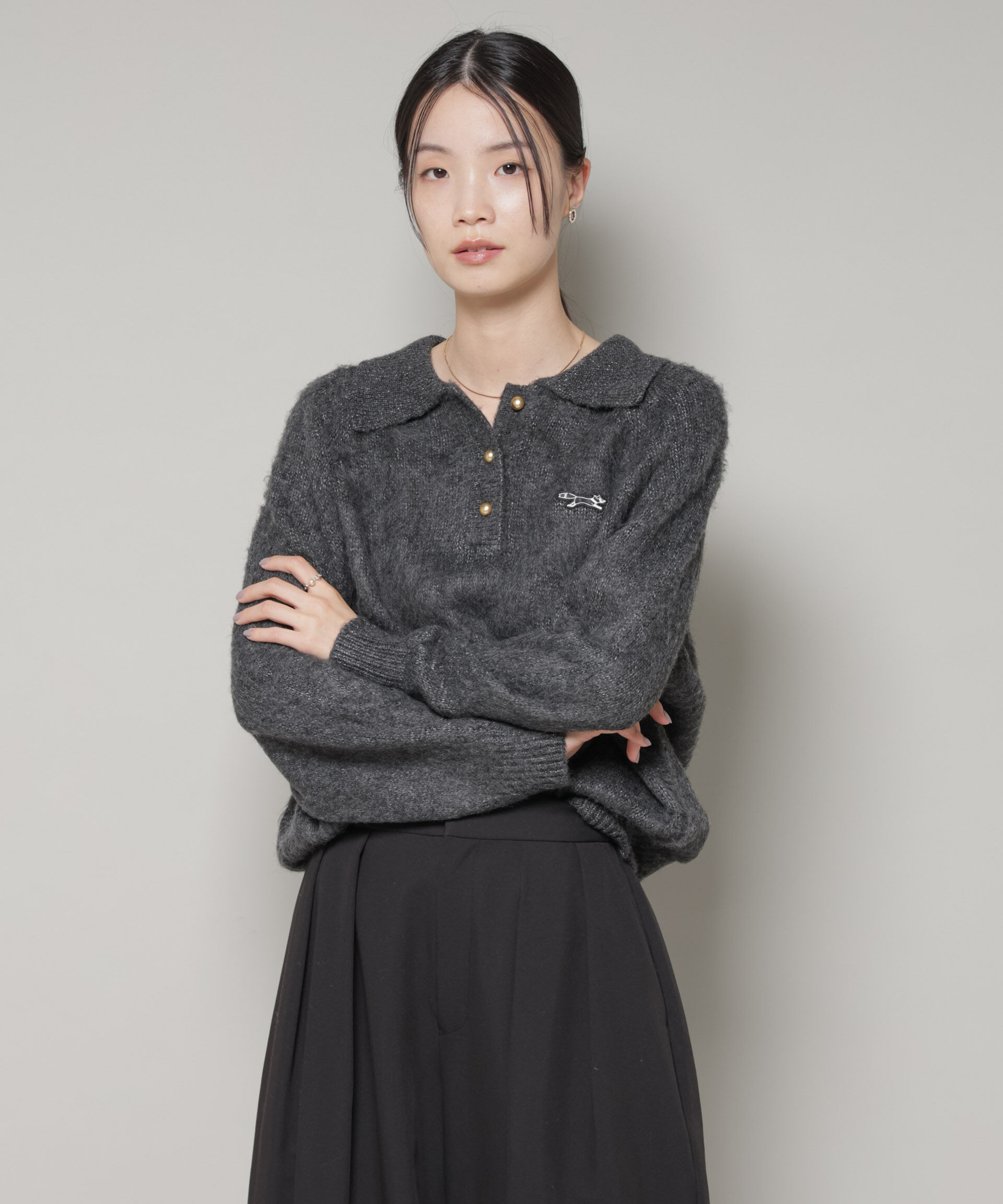 nano･universe「PENNEYS別注TheFOXシャギーポロニット」|ニット・セーター|