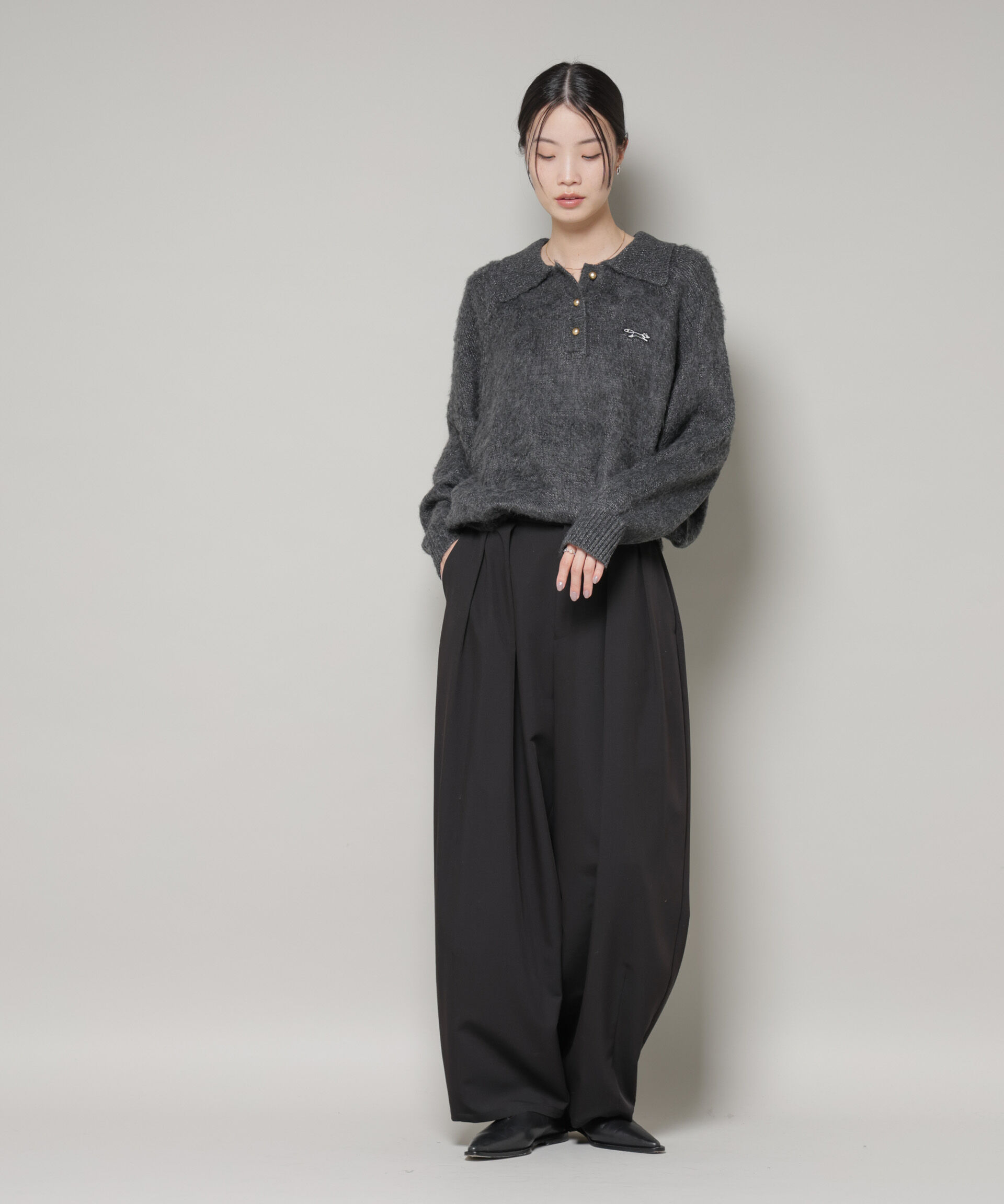 nano･universe「PENNEYS別注TheFOXシャギーポロニット」|ニット・セーター|