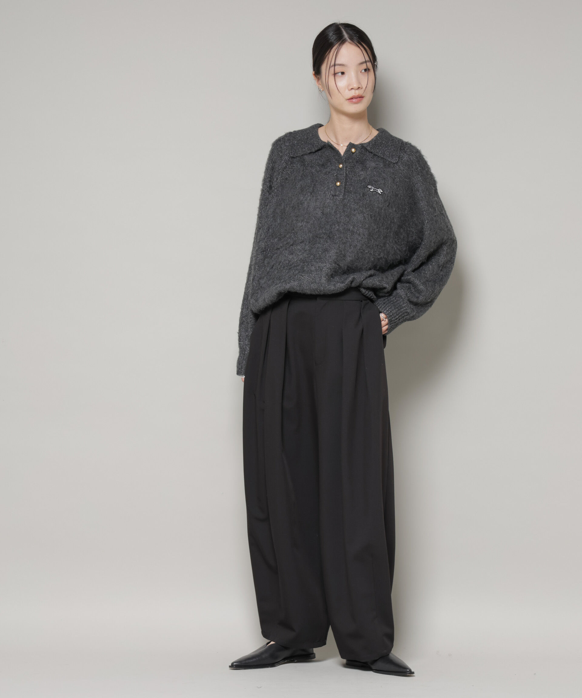 nano･universe「PENNEYS別注TheFOXシャギーポロニット」|ニット・セーター|