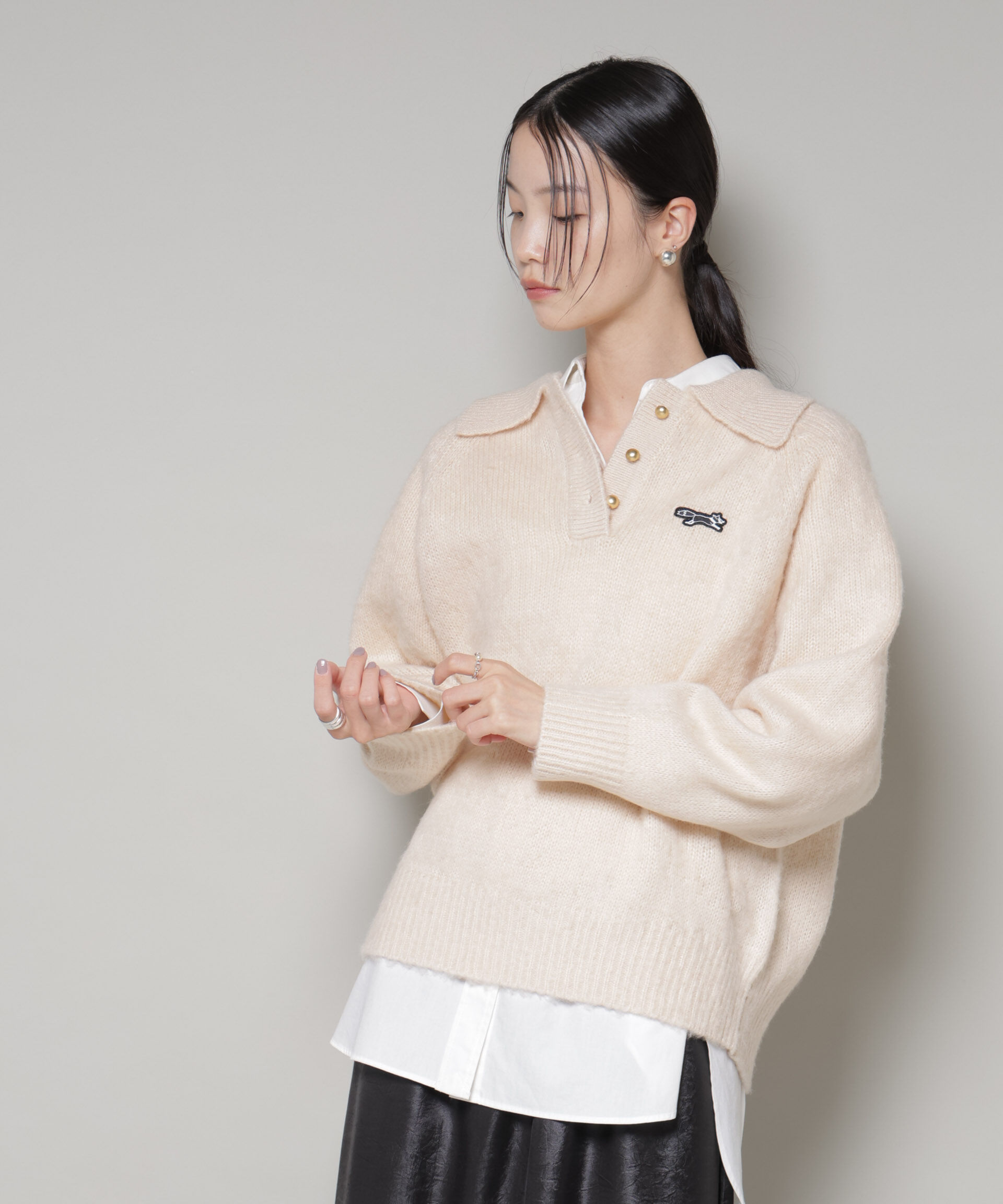 nano･universe「PENNEYS別注TheFOXシャギーポロニット」|ニット・セーター|