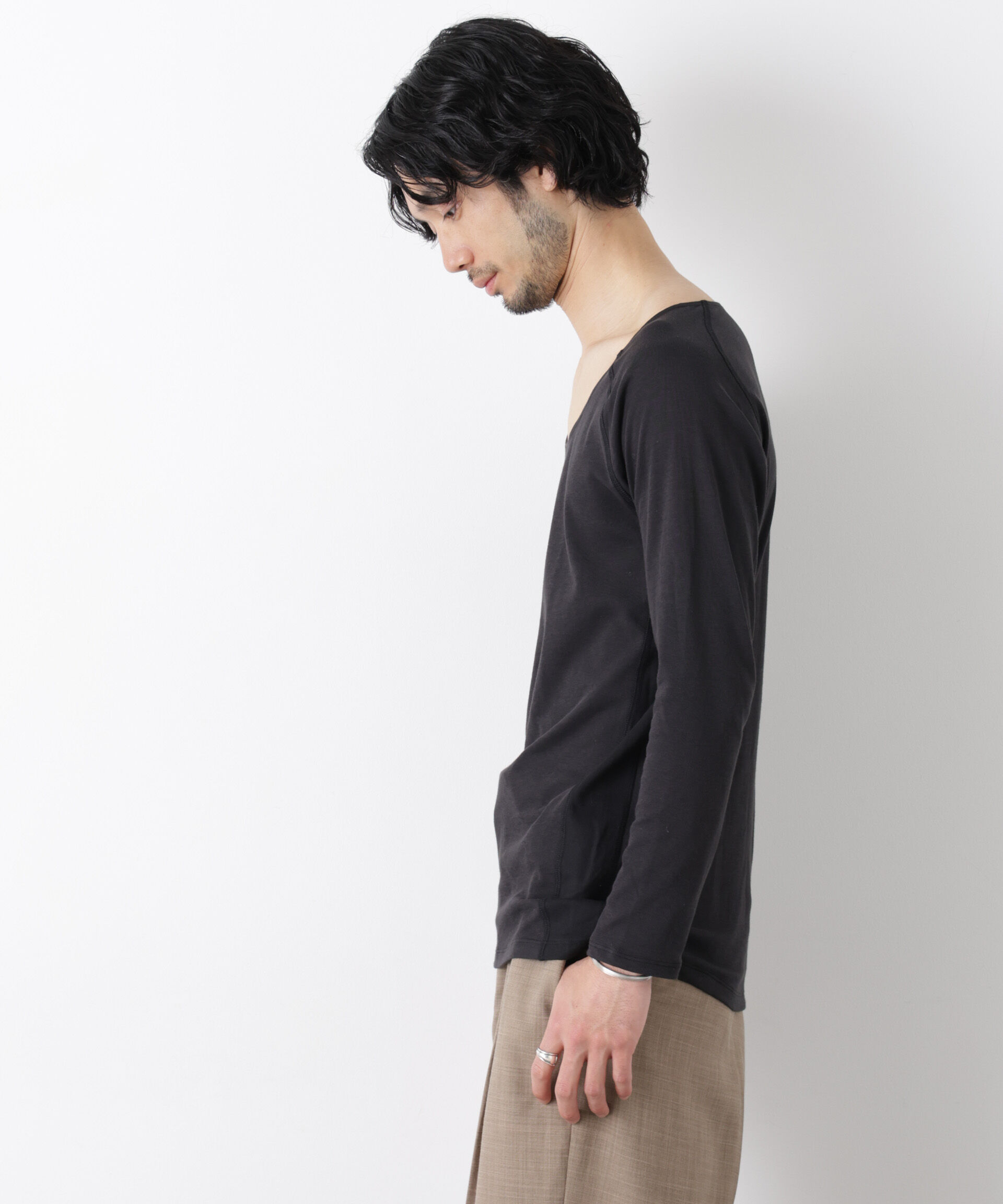 nano･universe「Anti Soaked(R)Plus インナーTシャツ 長袖」|Tシャツ・カットソー|