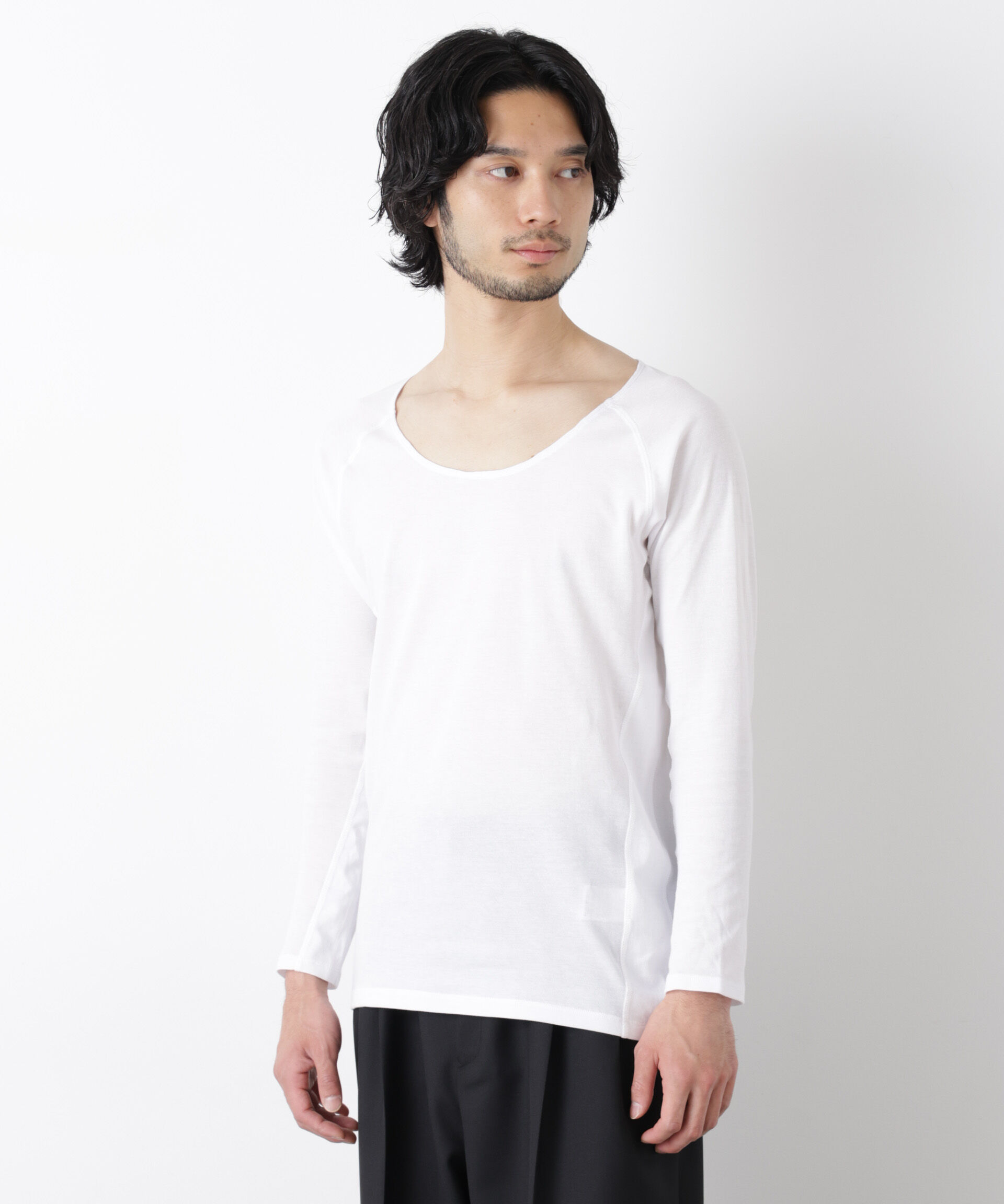 nano･universe「Anti Soaked(R)Plus インナーTシャツ 長袖」|Tシャツ・カットソー|