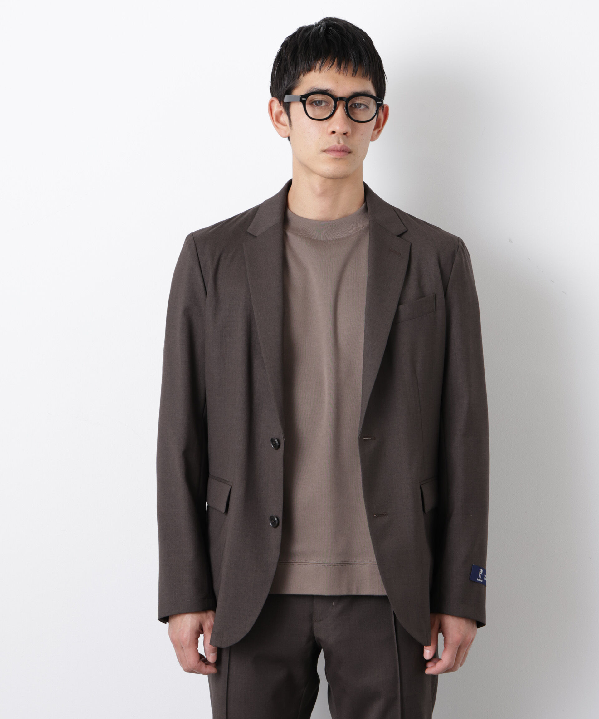 nano･universe「｢DamerinoSelect｣JAPANfabricウールストレッチジャケット（セットアップ可）」|スーツ|ブラウン