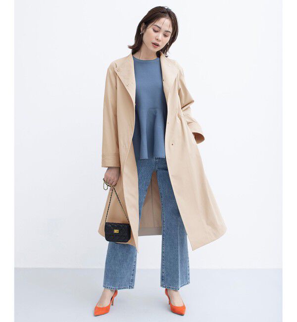 組曲「【WEB限定】コットンライクツイル スタンドネックコート」|その他|