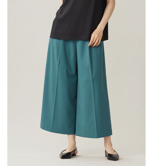 自由区「【洗える】TWラチネストレッチワイドクロップド パンツ」|その他|ﾎﾞﾄﾙｸﾞ