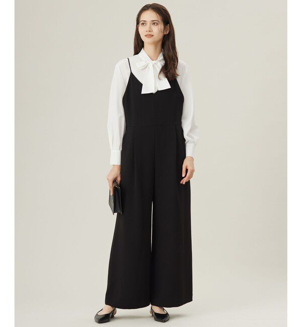 自由区「【セットアップ対応・洗える】トリアセダブルクロス コンビネゾン」|オールインワン|