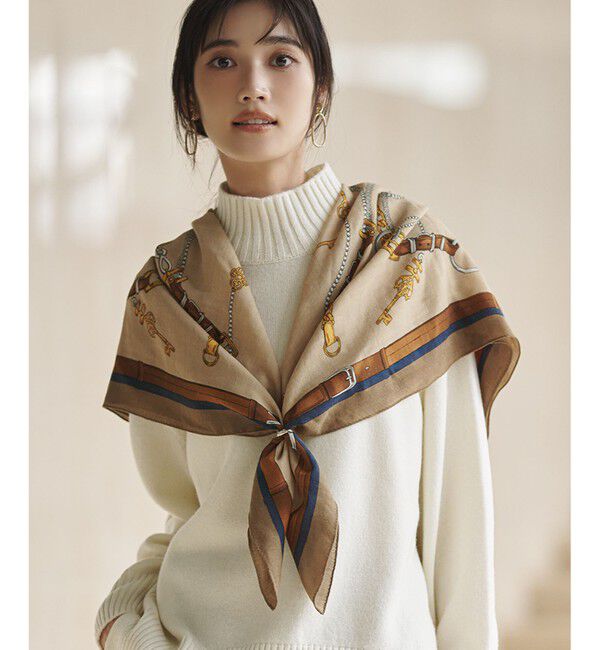 23区「【好評につき追加/Oggi・LEE掲載】ウール カシミヤ ストール」|ストール|ベージュ系