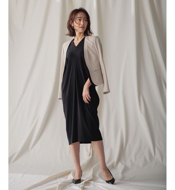 BEIGE,「CINDY / ダブルカラージャケット」|ノーカラージャケット|