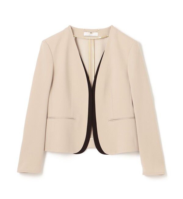 BEIGE,「CINDY / ダブルカラージャケット」|ノーカラージャケット|