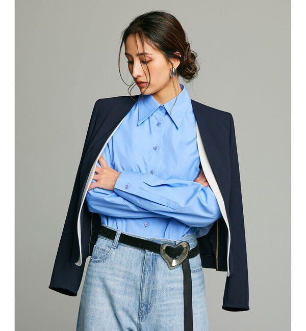 BEIGE,「CINDY / ダブルカラージャケット」|ノーカラージャケット|