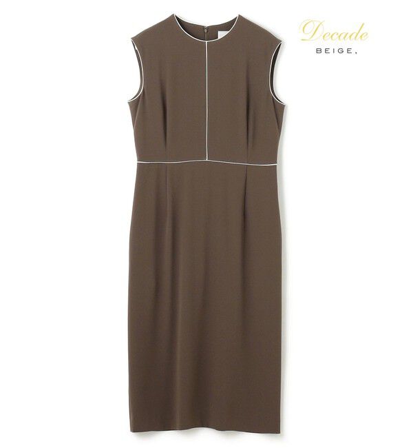 BEIGE,「CINDY / クルーネックドレス」|ワンピース|Mocha&times;Ecru