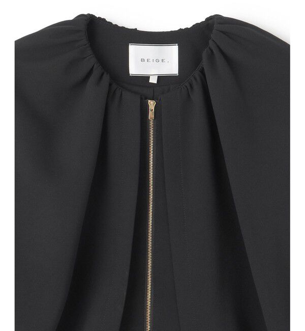 BEIGE,「【洗える】REIBAUD / ノーカラージャケット」|ノーカラージャケット|