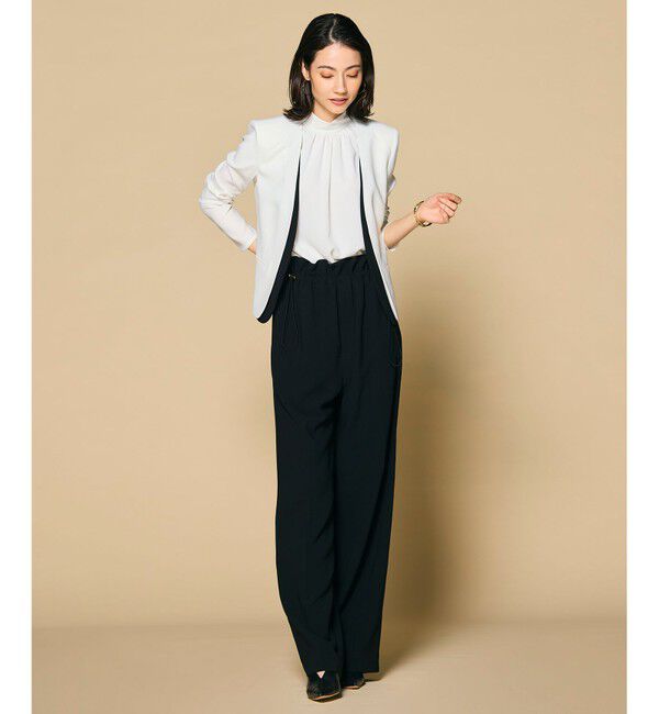 BEIGE,「【L-size】CINDY / ダブルカラージャケット」|ノーカラージャケット|