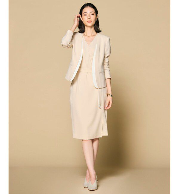 BEIGE,「【洗える・L-size】CINDY / ラップワンピース」|ワンピース|