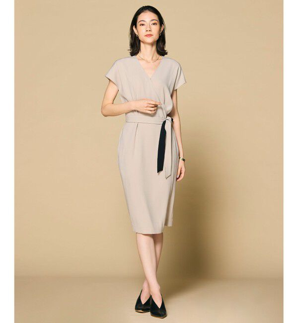 BEIGE,「【洗える・L-size】CINDY / ラップワンピース」|ワンピース|