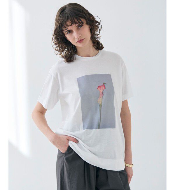 BEIGE,「【洗える・クロワッサン 掲載】PENTAS / オリジナルフォトプリントＴシャツ」|Tシャツ・カットソー|Calla lily
