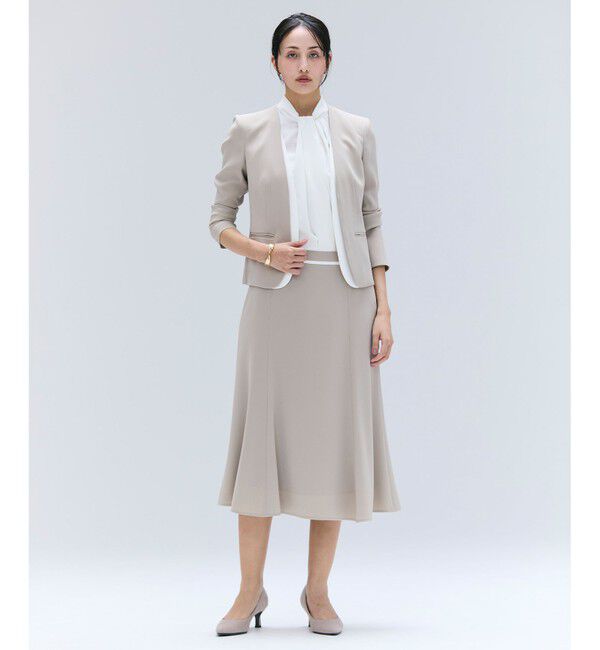 BEIGE,「【洗える・L-size】CINDY / ダブルカラージャケット」|ノーカラージャケット|